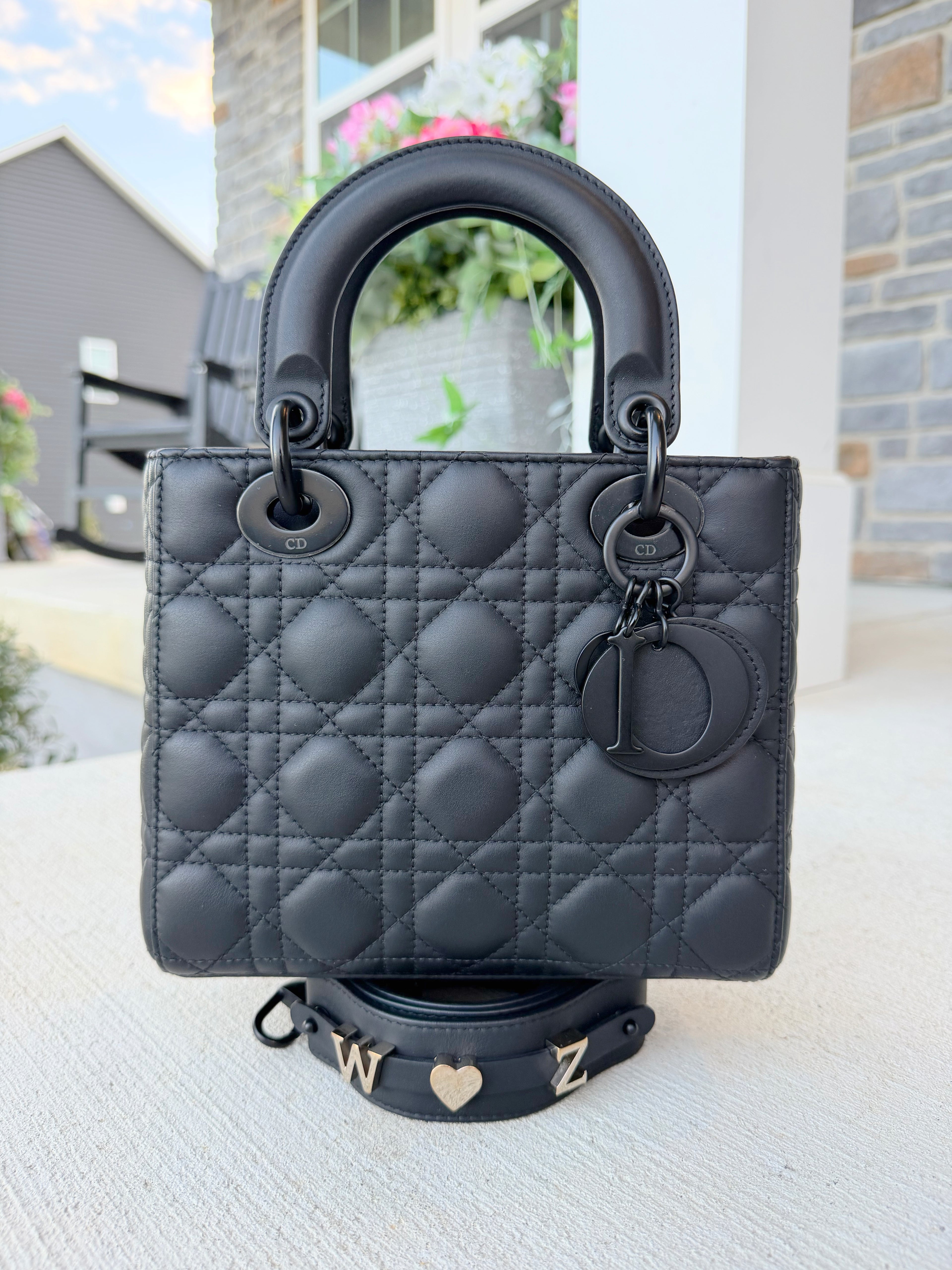 Christian Dior Small Matte Black Lady