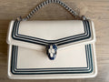 Bvlgari White With Blue Chain Around Serpenti