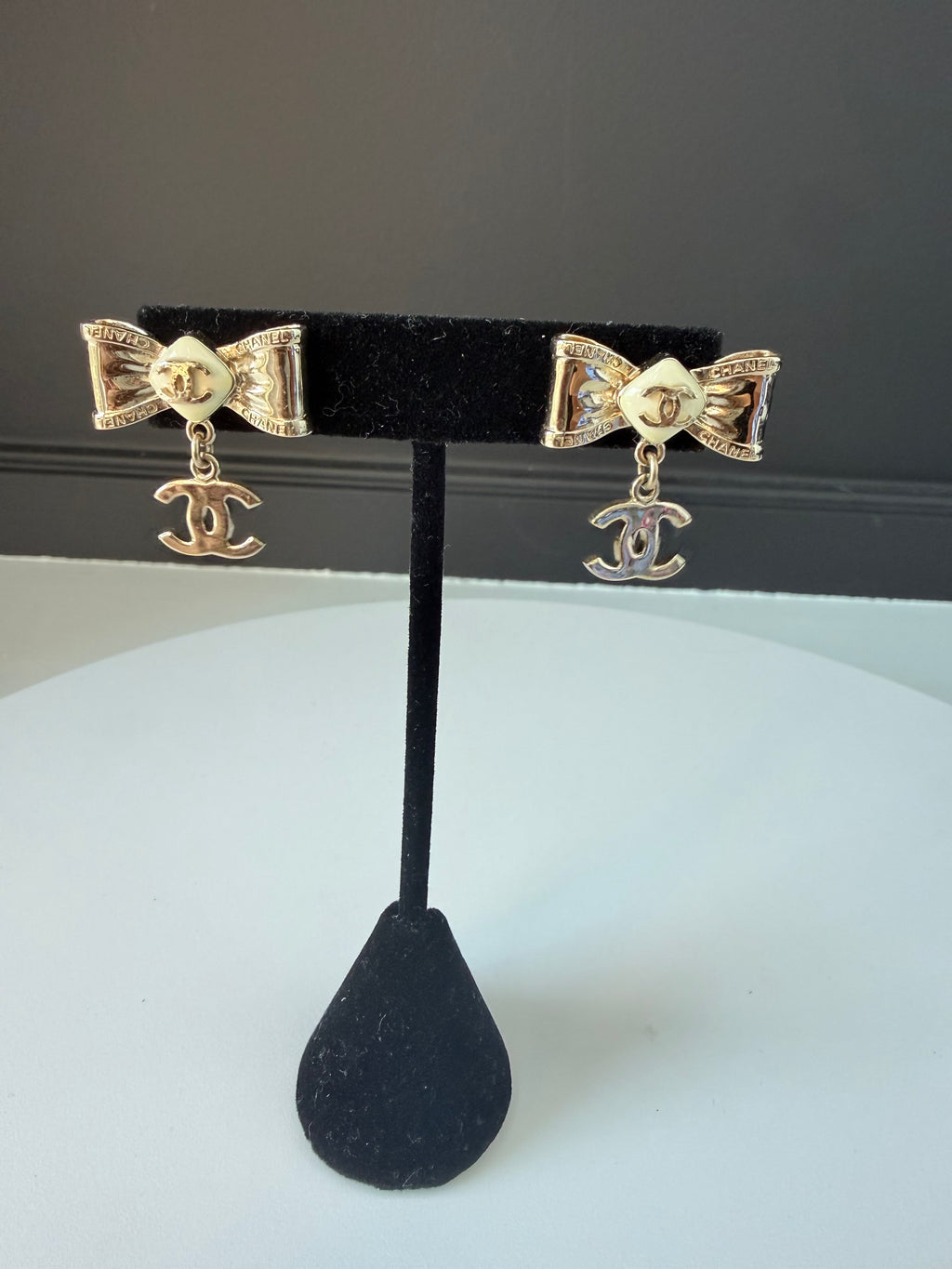 Chanel Bow Earrings