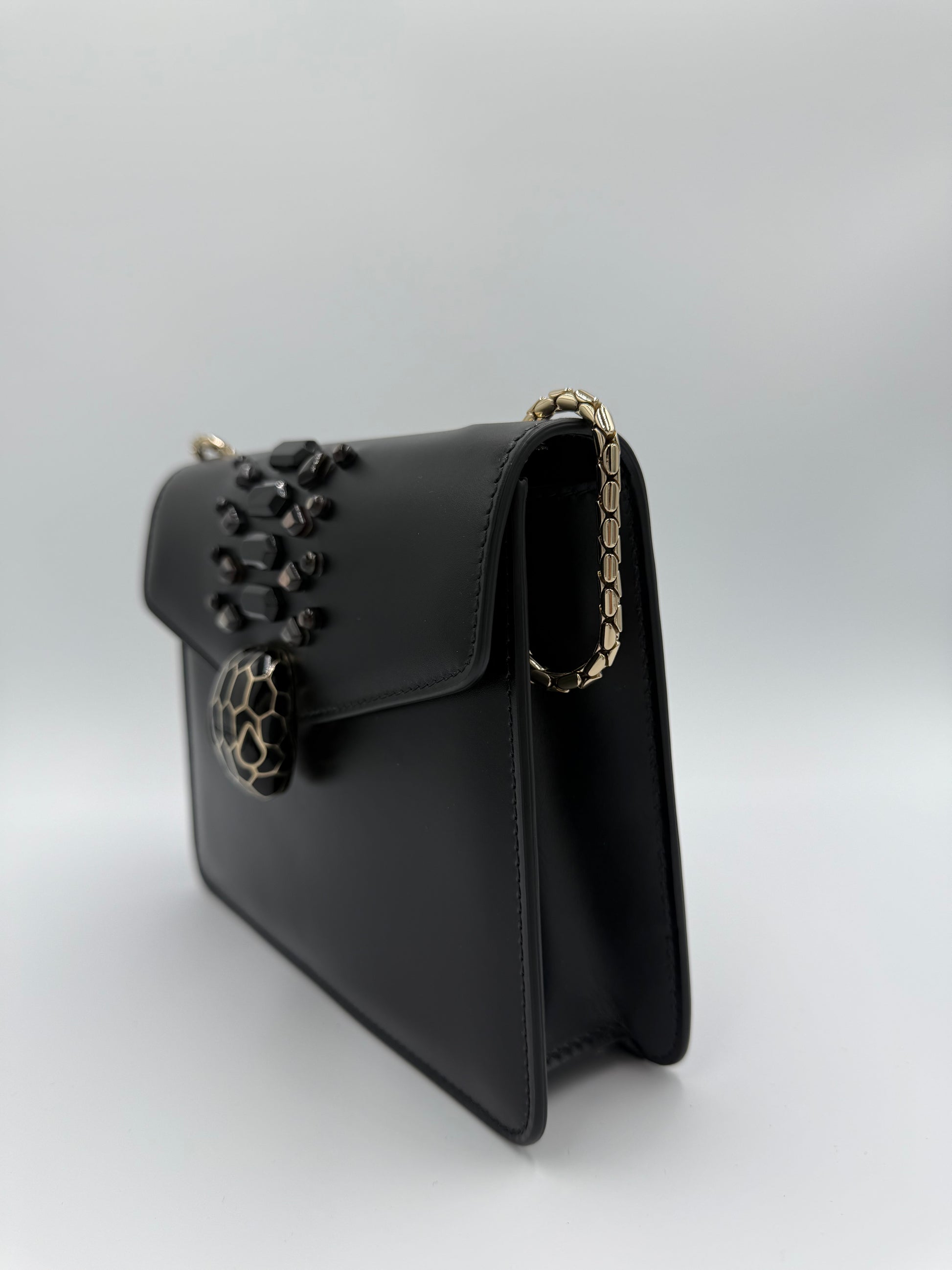 Bvlgari Black Crossbody + Shoulder