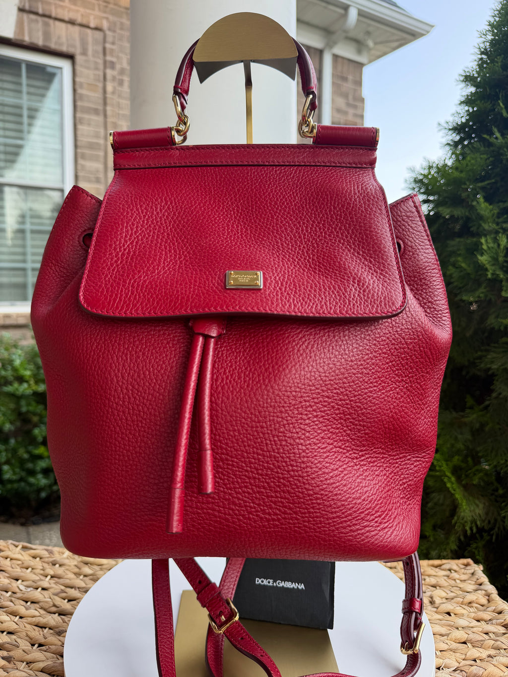 Dolce & Gabanna Red Backpack