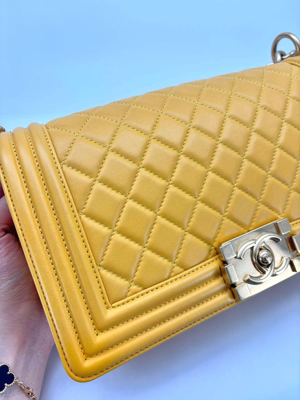 Chanel Medium Lambskin Yellow