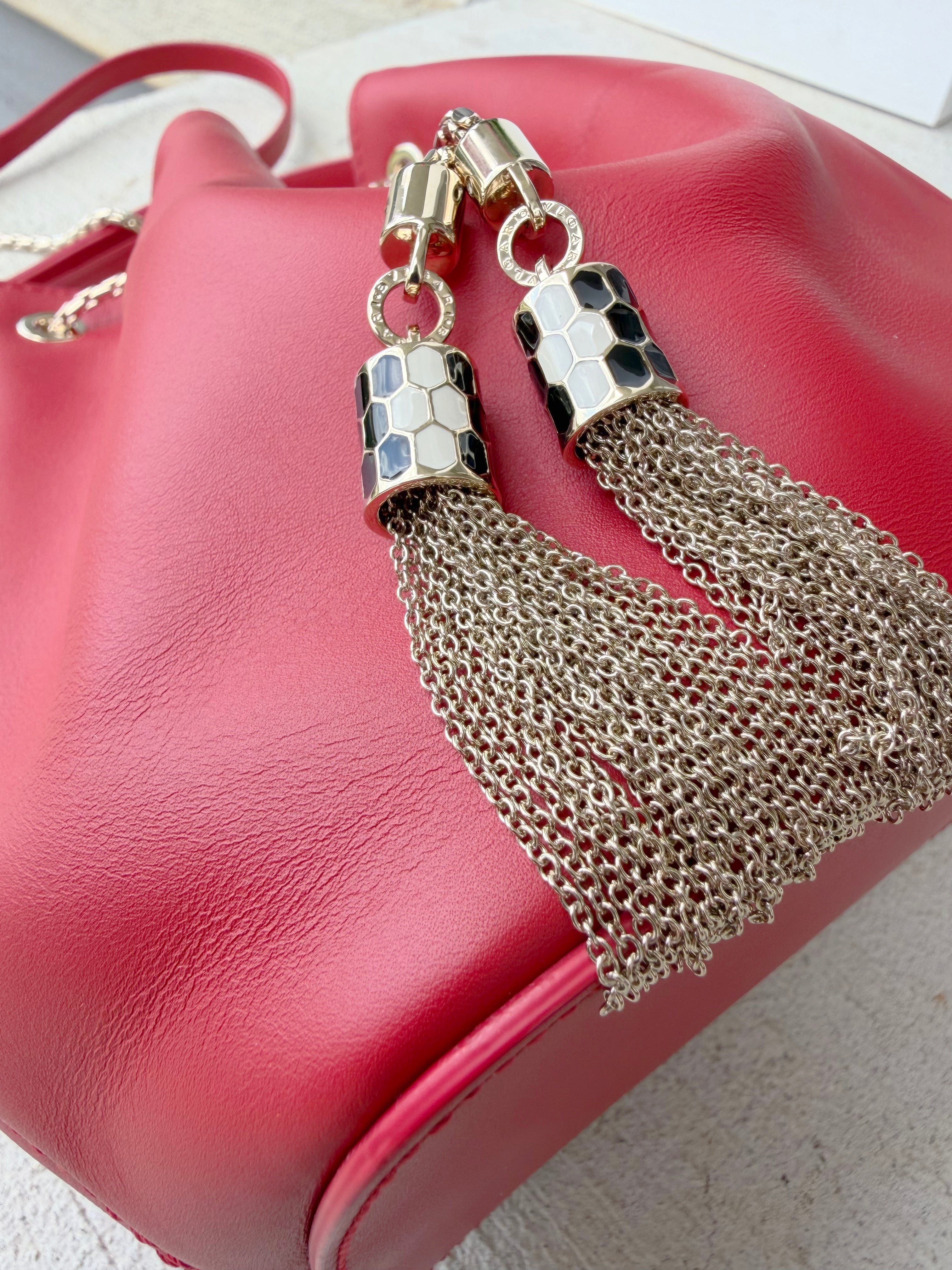 Bvlgari Bucket Bag Red