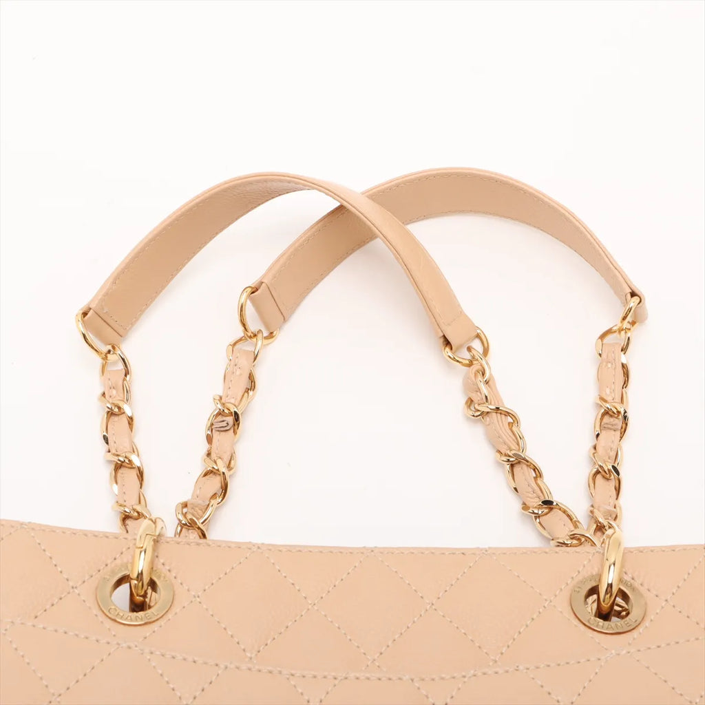 Chanel GST Caviar Tote Bag Beige