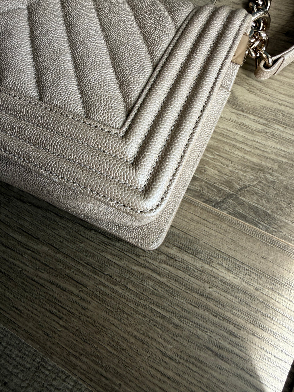 Chanel Pearlescent Medium Boy Bag