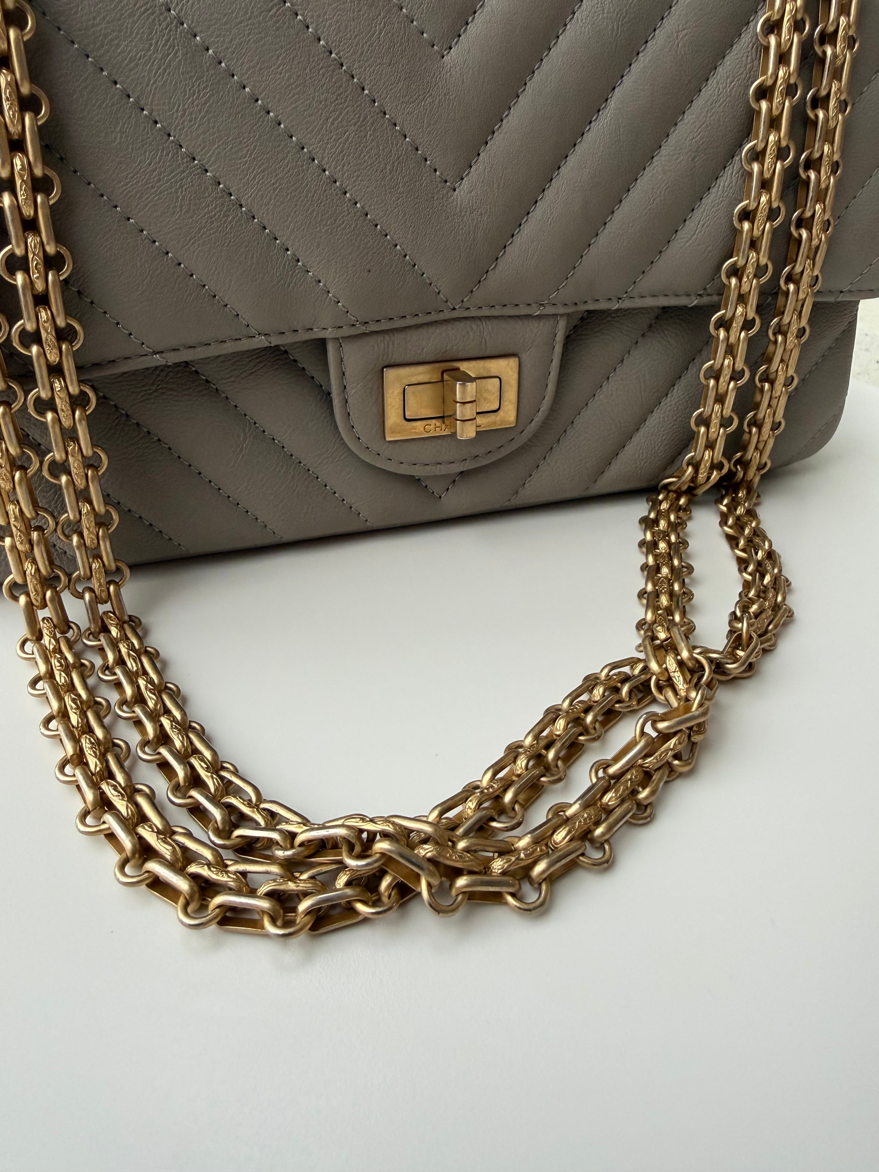 Chanel Reissue Double Flap Grey