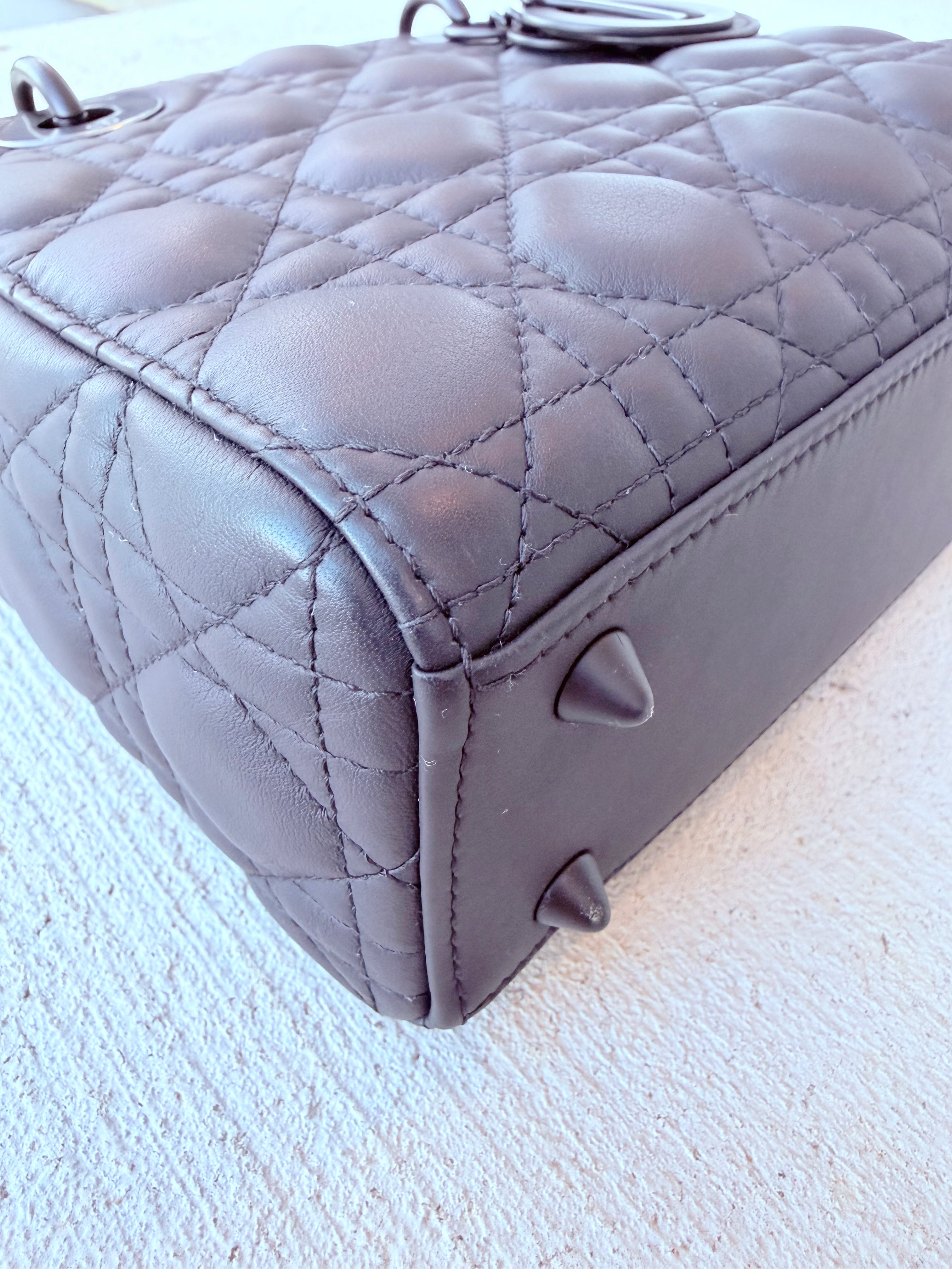 Christian Dior Small Matte Black Lady