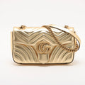 Gucci GG Marmont Leather Shoulder bag Gold
