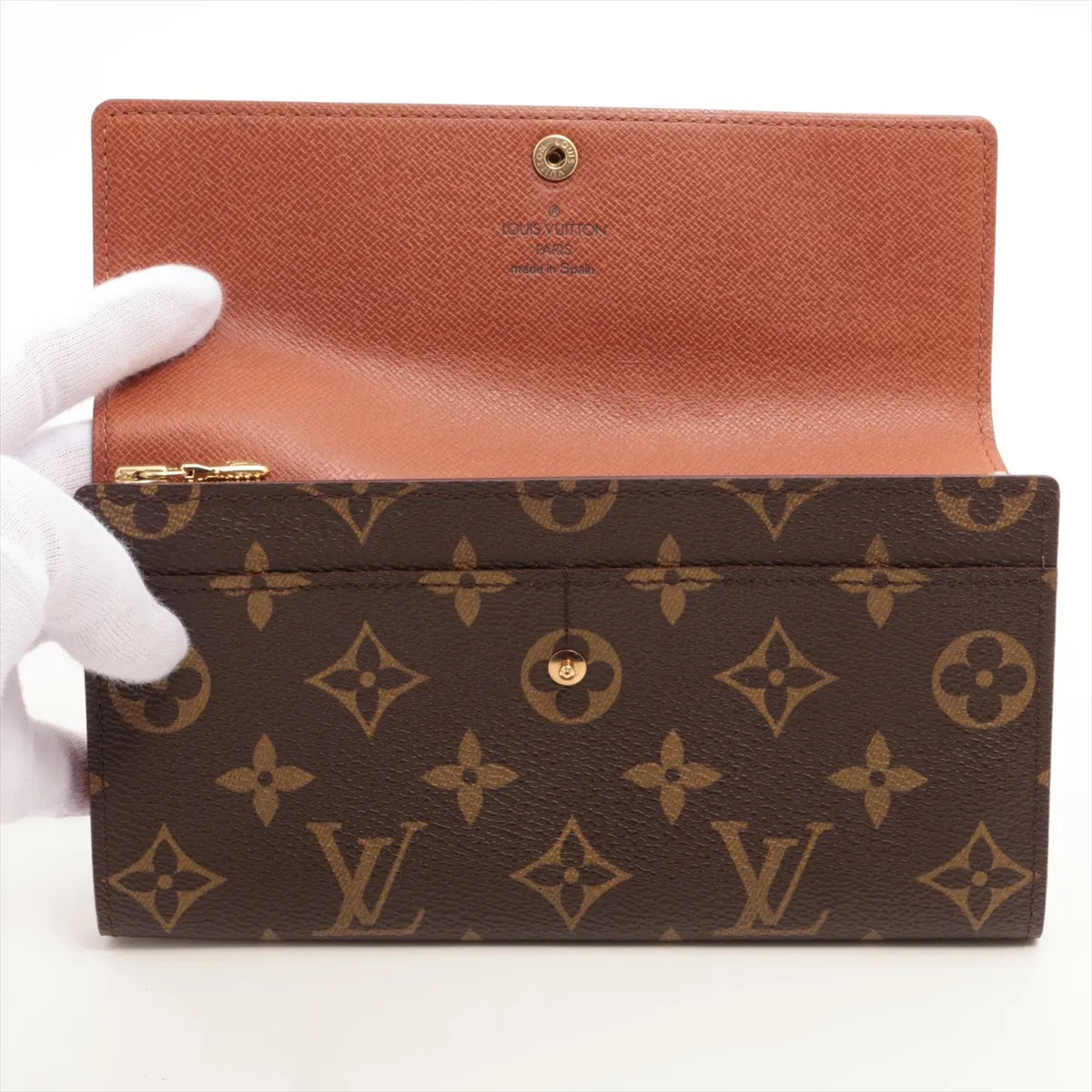 Louis Vuitton Monogram Pochette Porte Brown Long Wallet