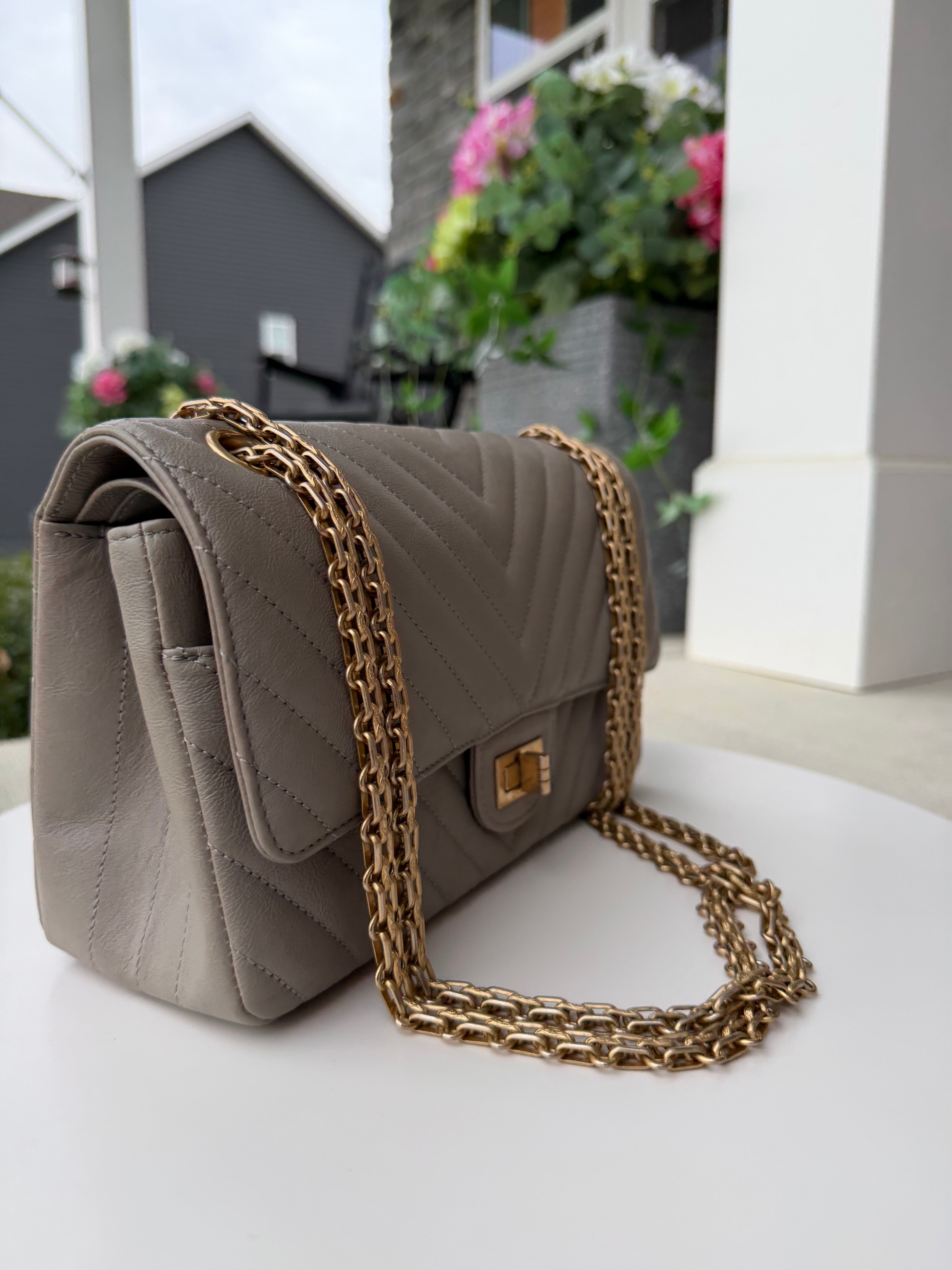 Chanel Reissue Double Flap Grey