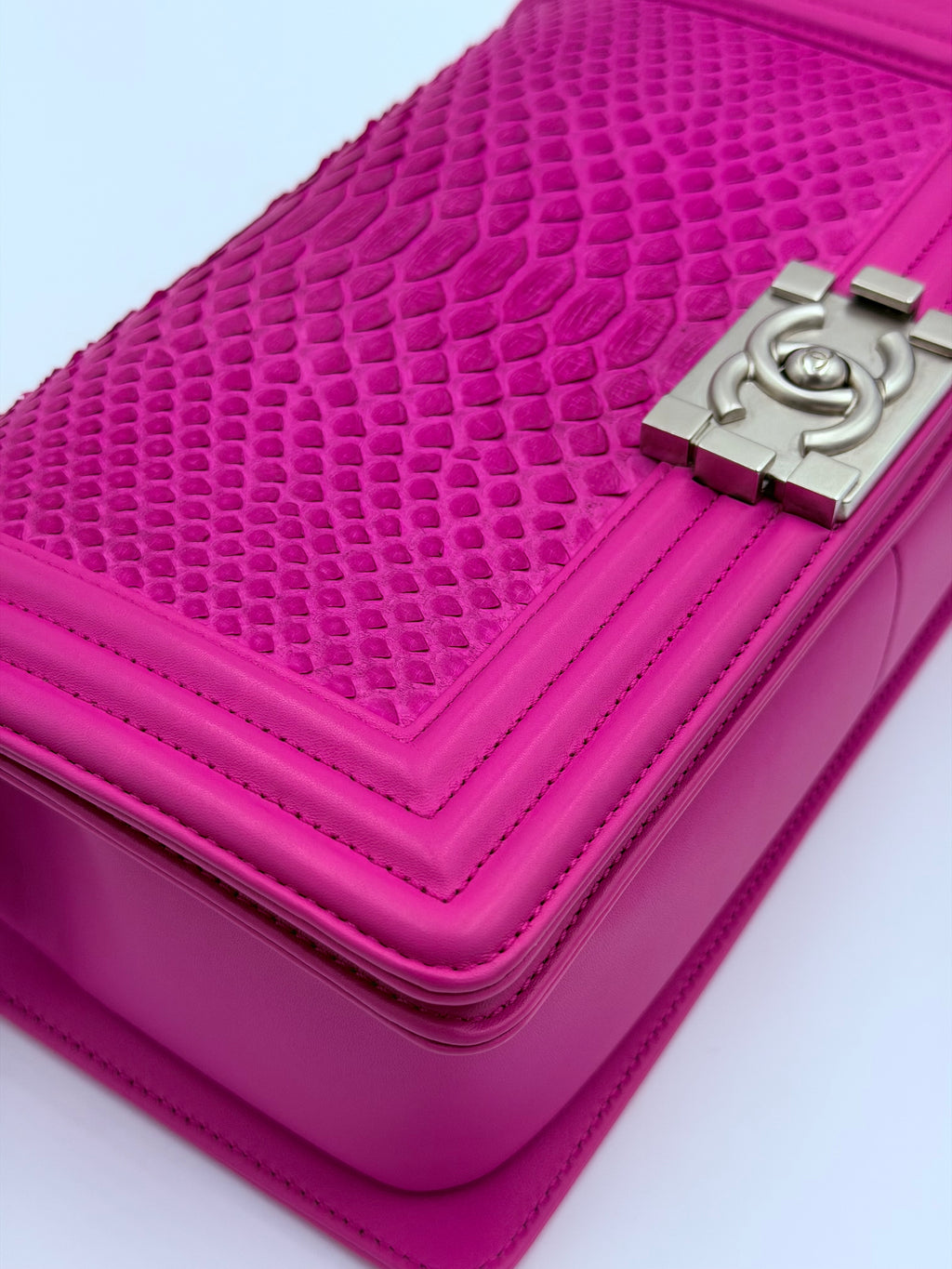 Chanel Boy Bag Medium Python