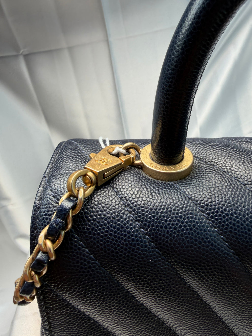 Chanel Coco Handle Navy Blue