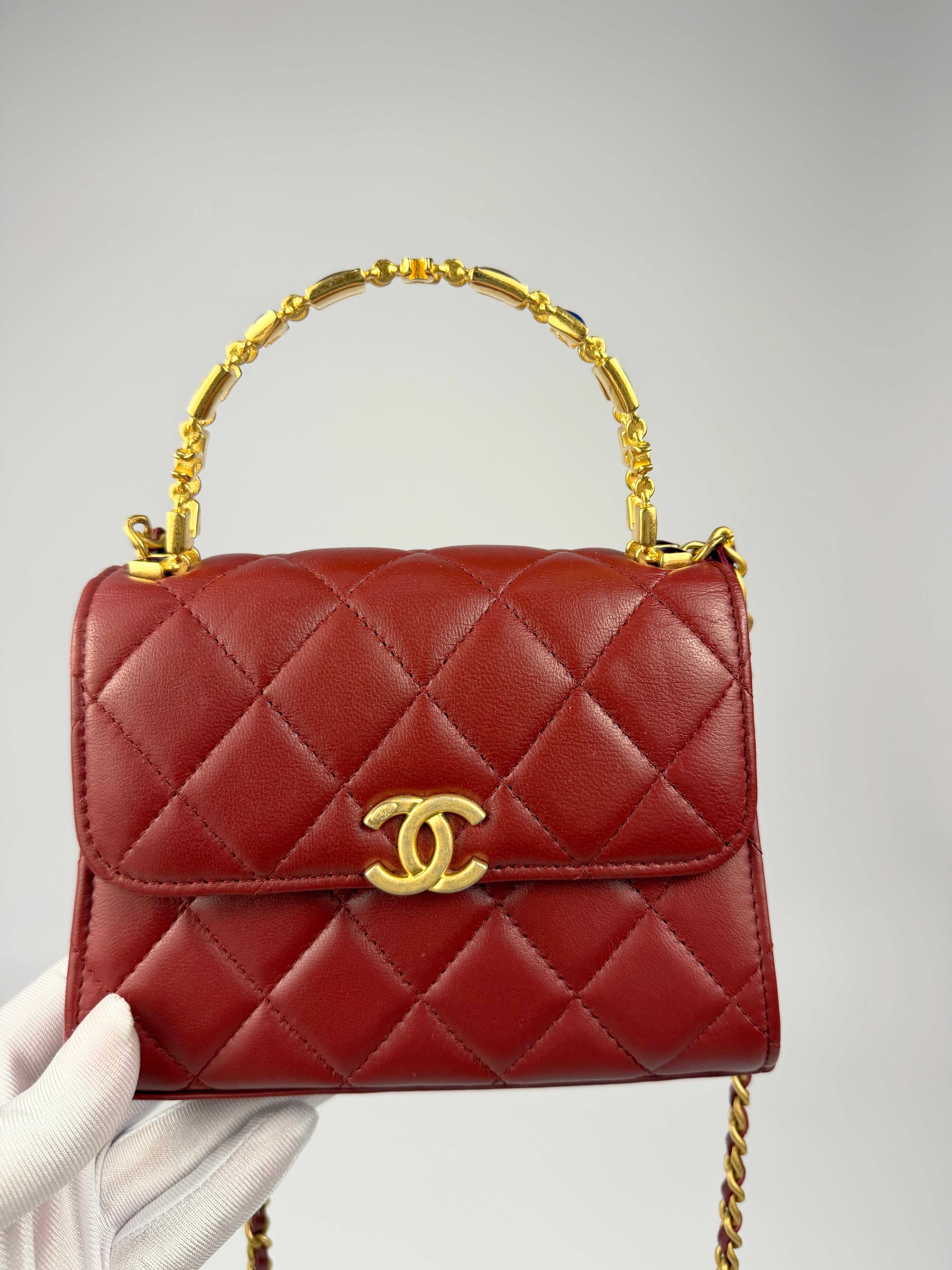 Chanel Enamel Top Handle