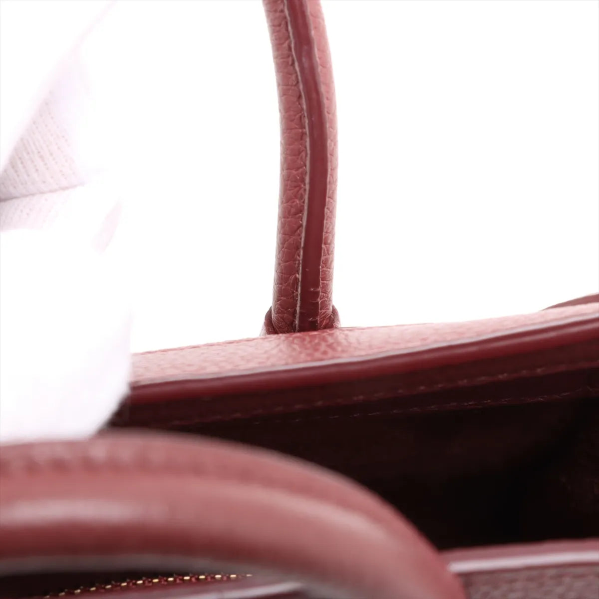 Celine Nano Luggage Shopper Bordeaux