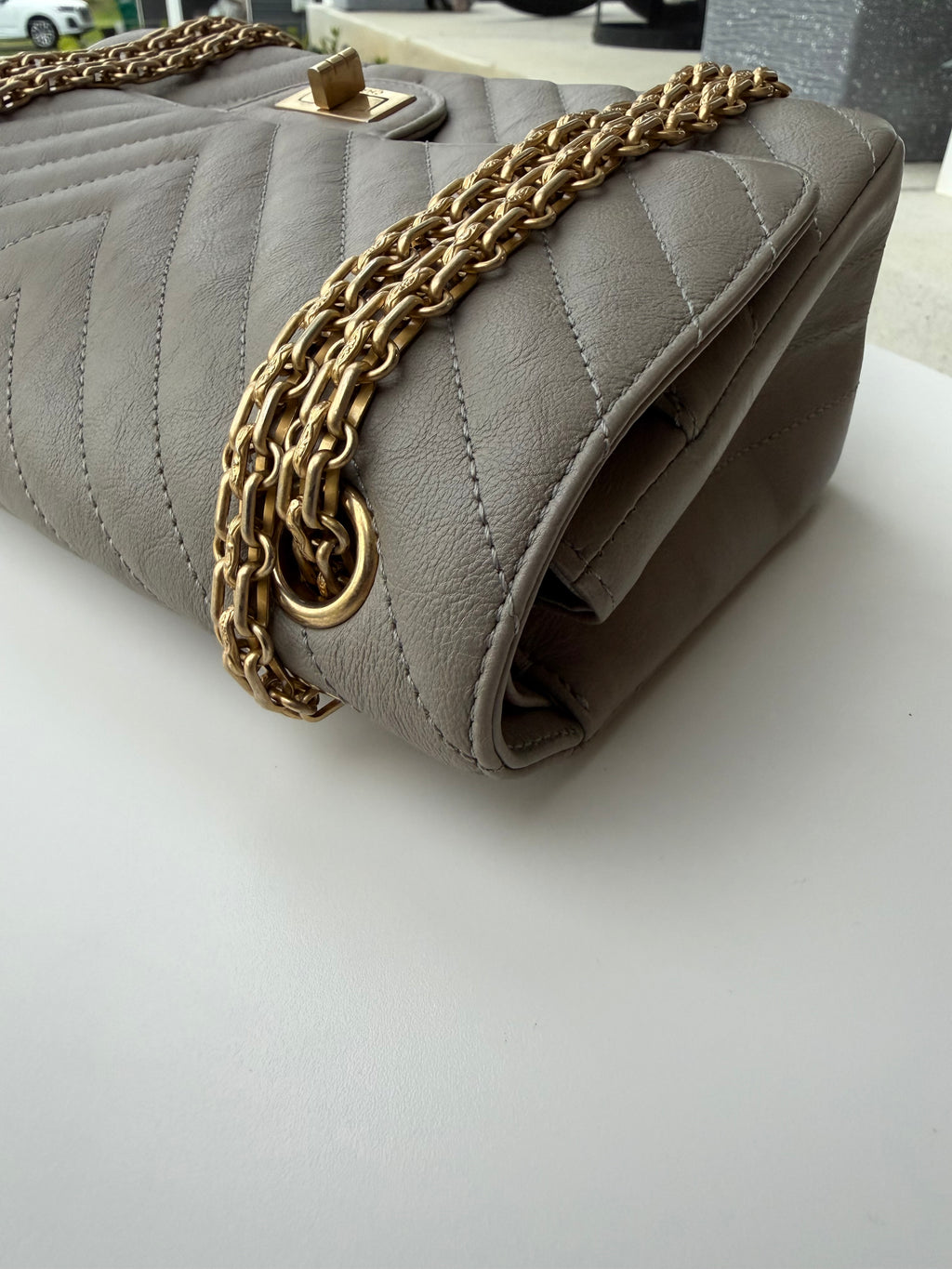 Chanel Reissue Double Flap Grey