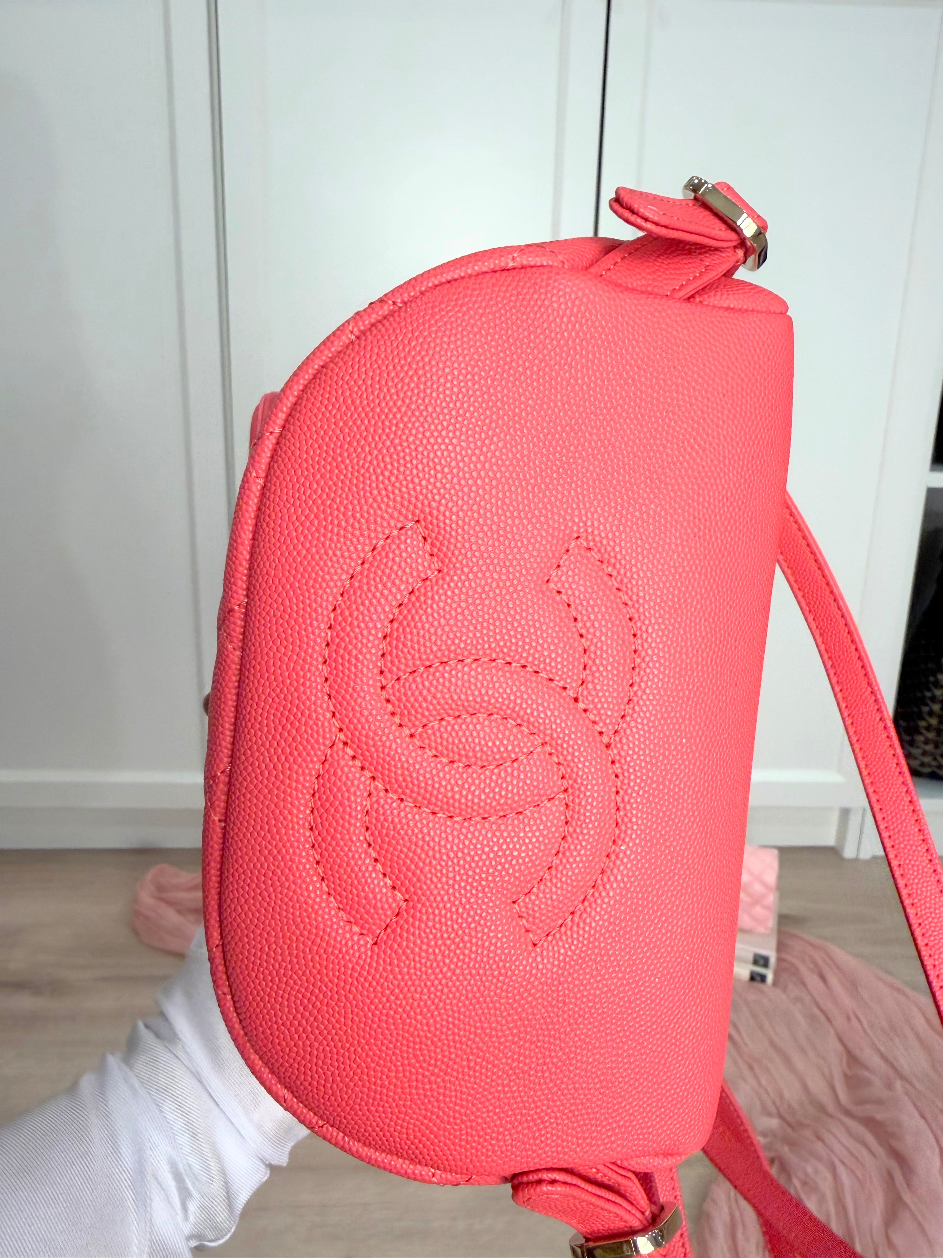 Chanel Filigree Coral Backpack