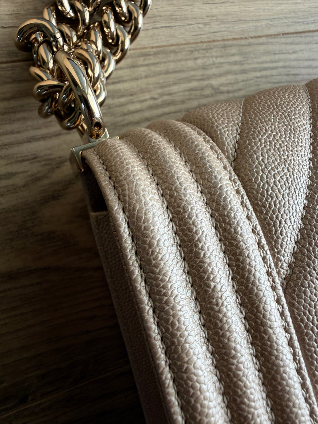 Chanel Pearlescent Medium Boy Bag