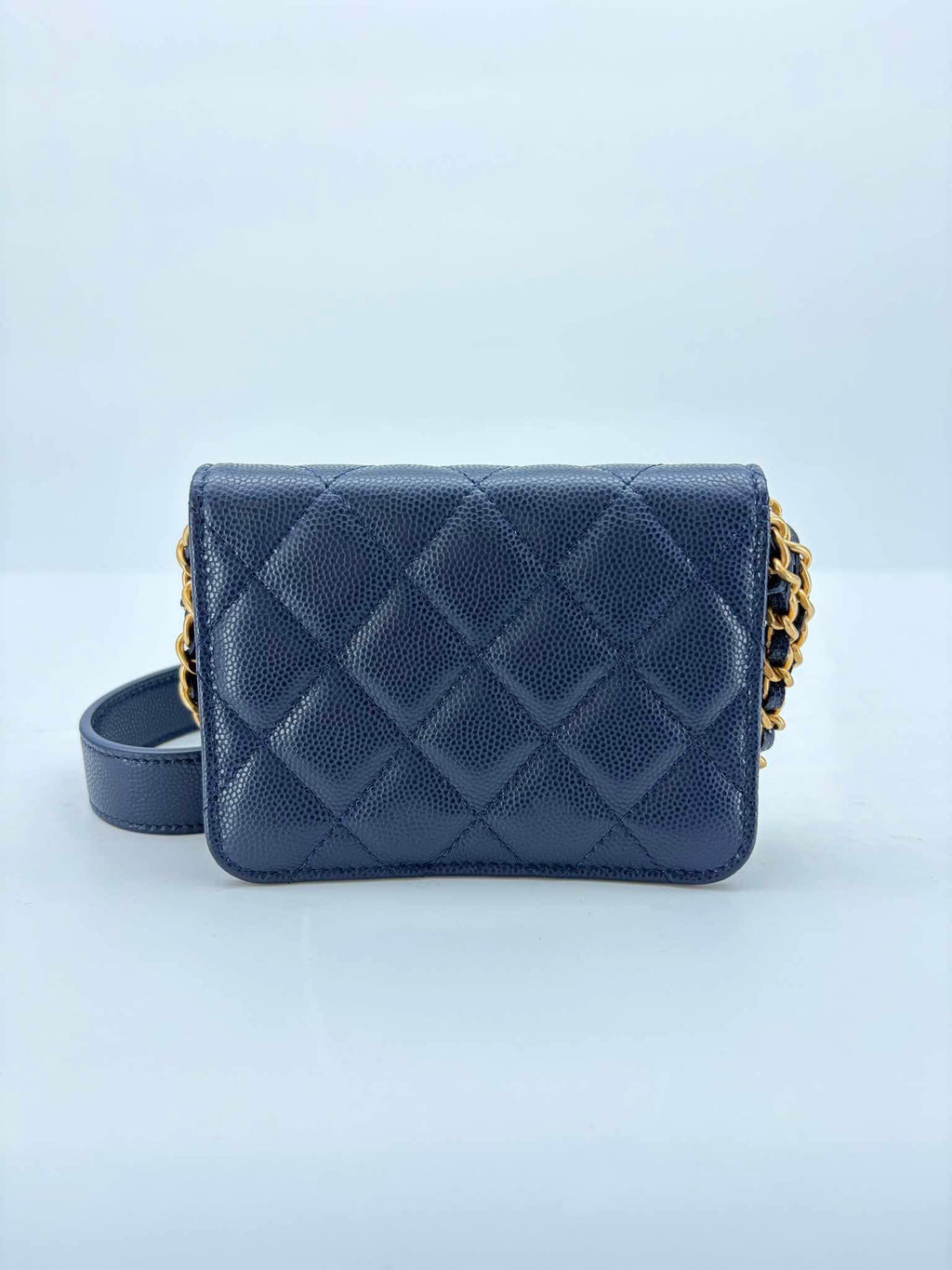Chanel Navy Caviar Mini Crossbody