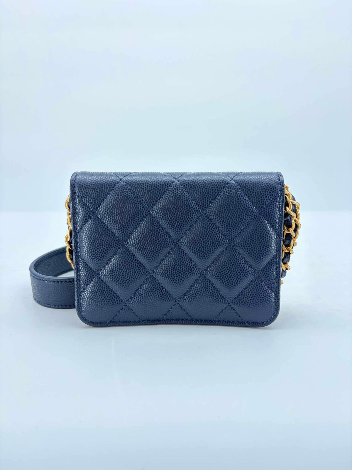 Chanel Navy Caviar Mini Crossbody