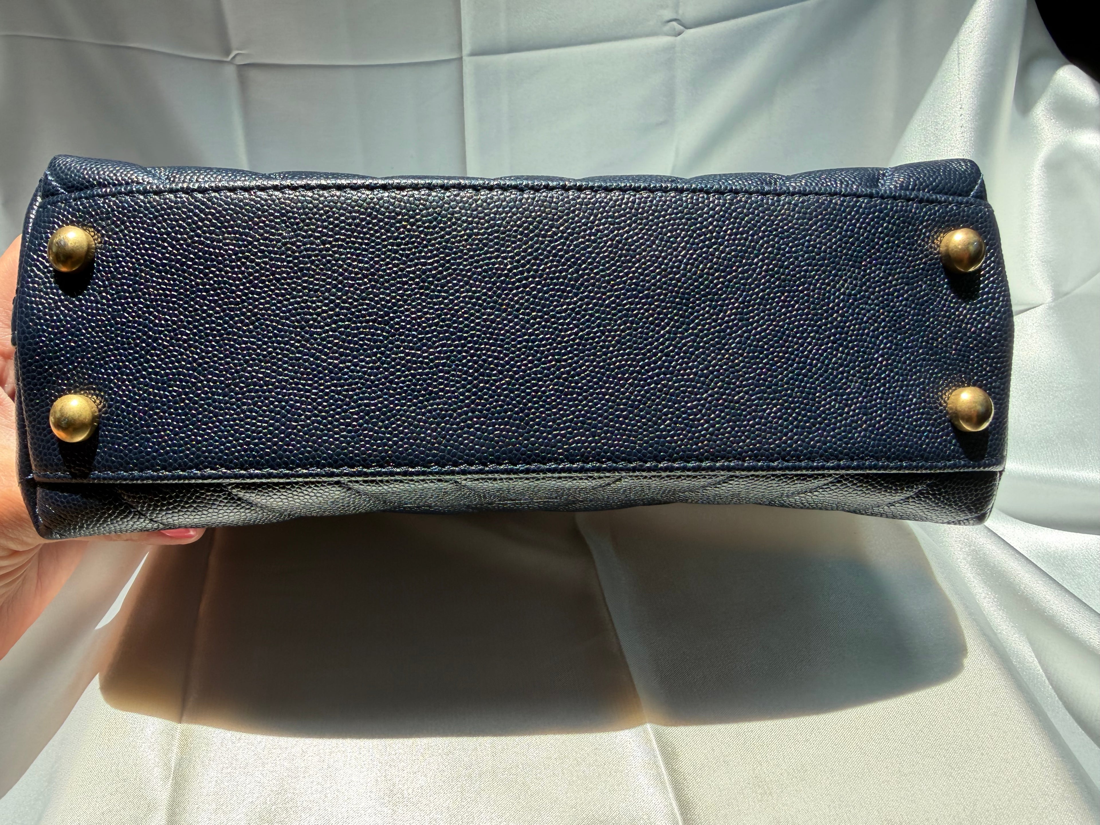 Chanel Coco Handle Navy Blue