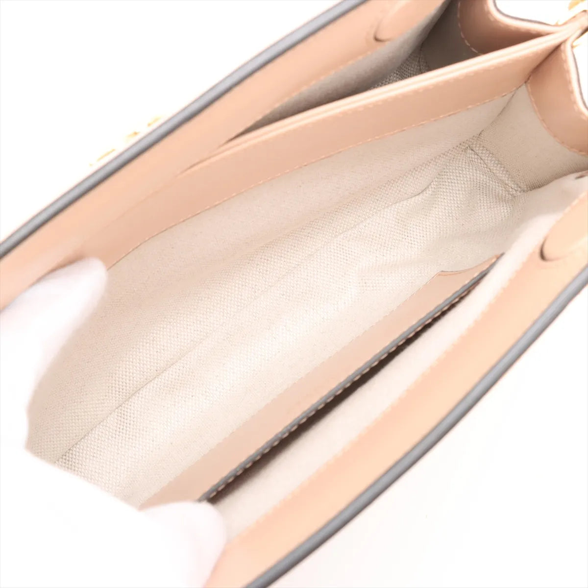 Gucci Guccissima Leather Chain Shoulder Bag Pink Beige