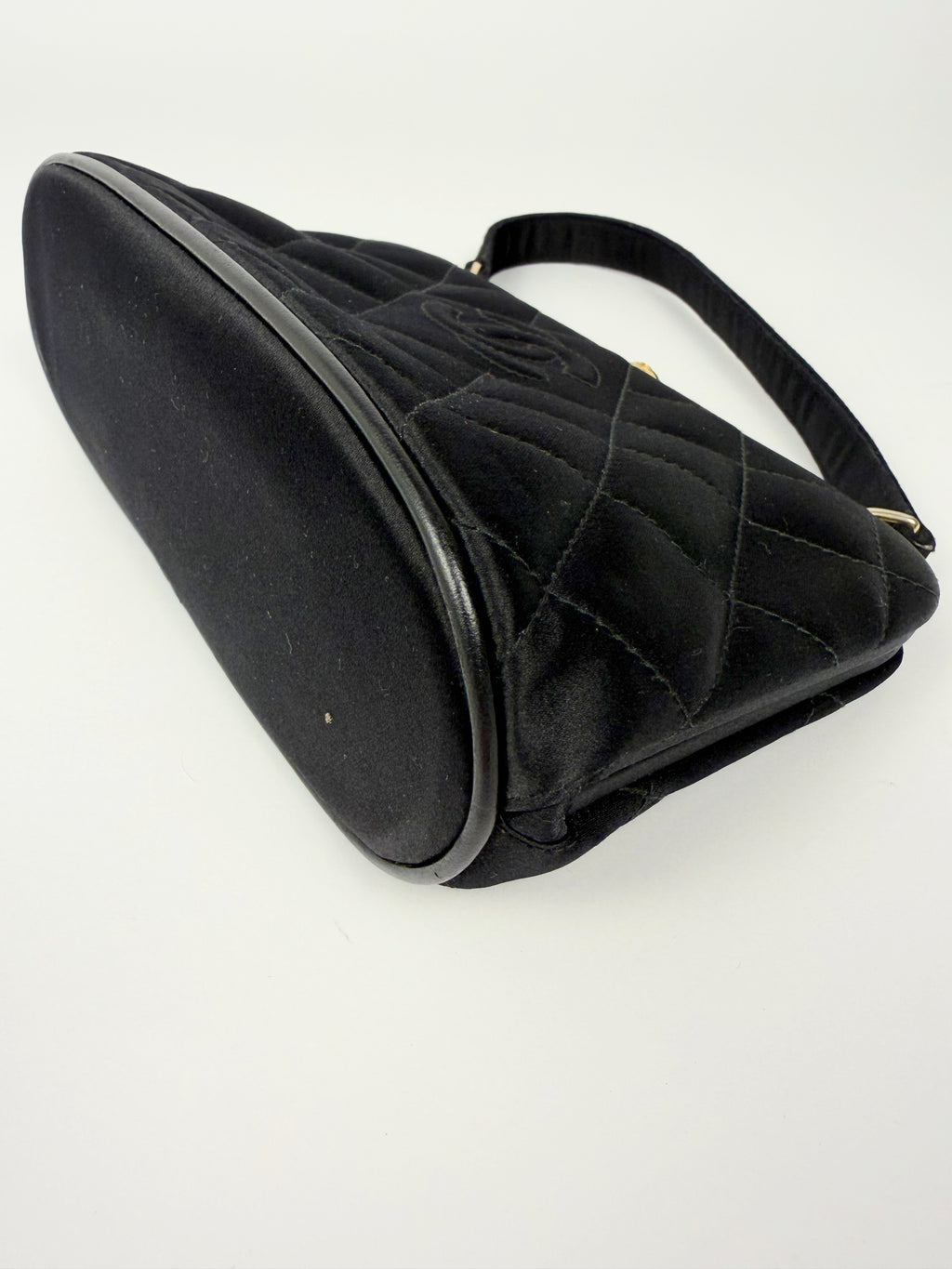 Chanel Quilted Satin Kisslock