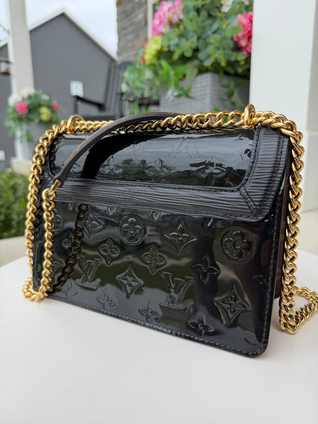 Louis Vuitton Patent Black Crossbody