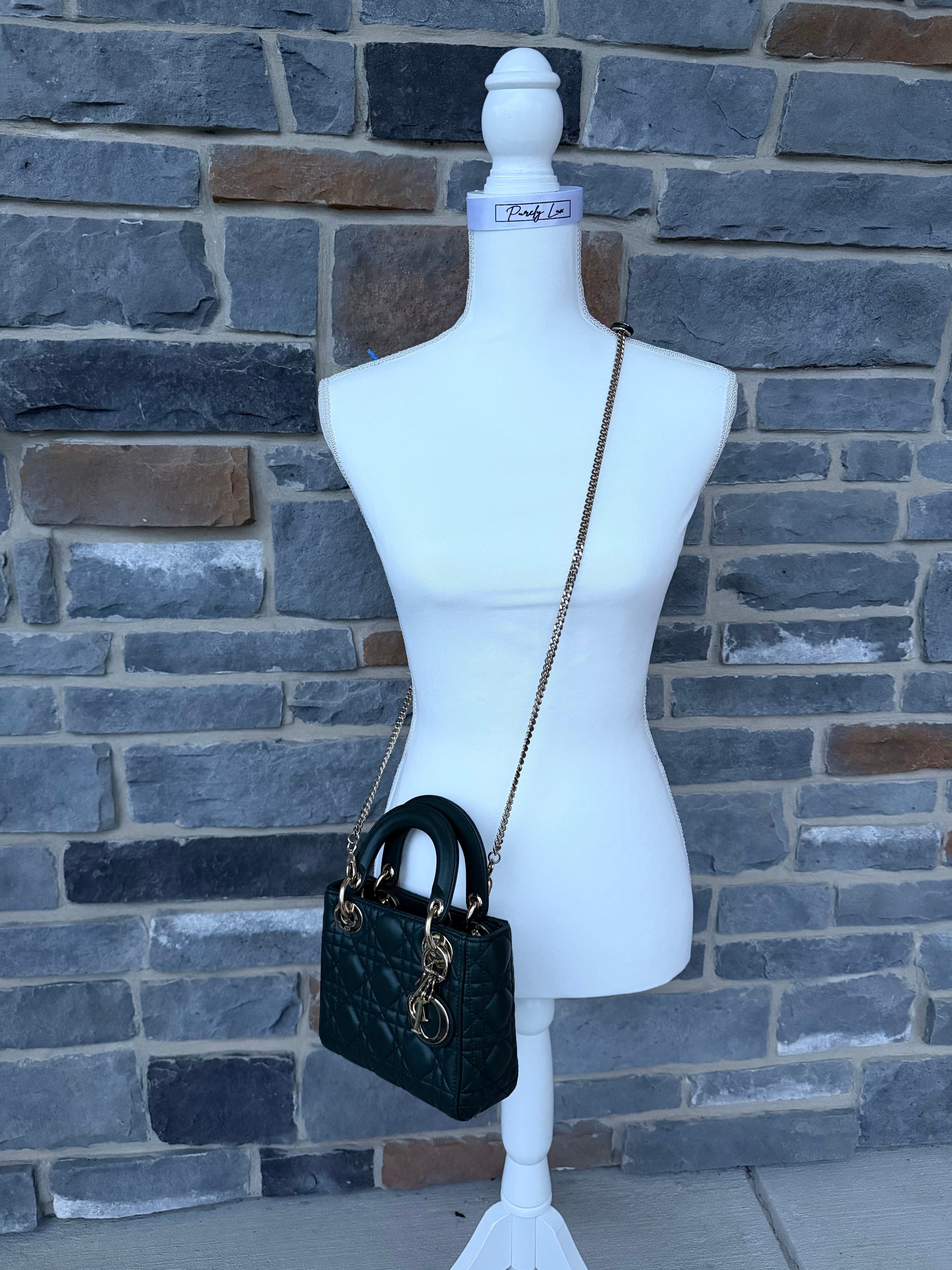 Christian Dior Mini Lady Dior Green