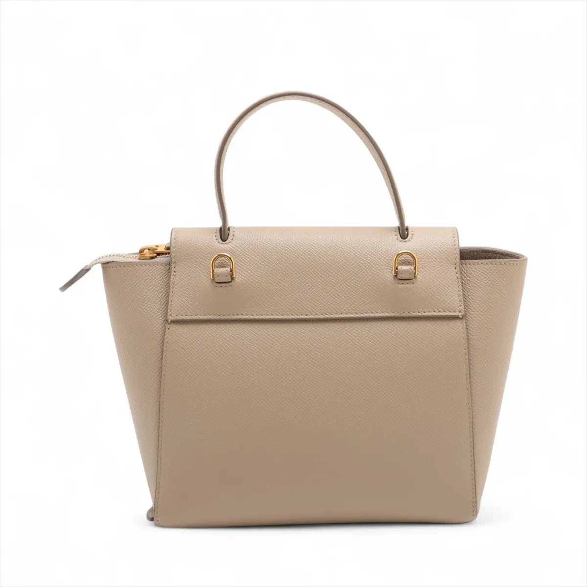Celine Nano Leather 2 Way Handbag Beige
