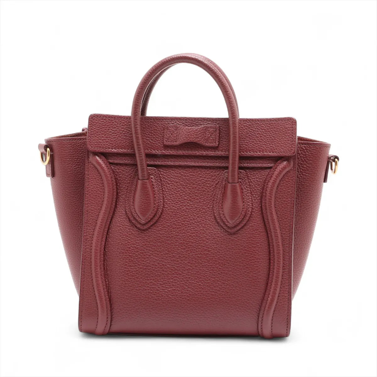 Celine Nano Luggage Shopper Bordeaux
