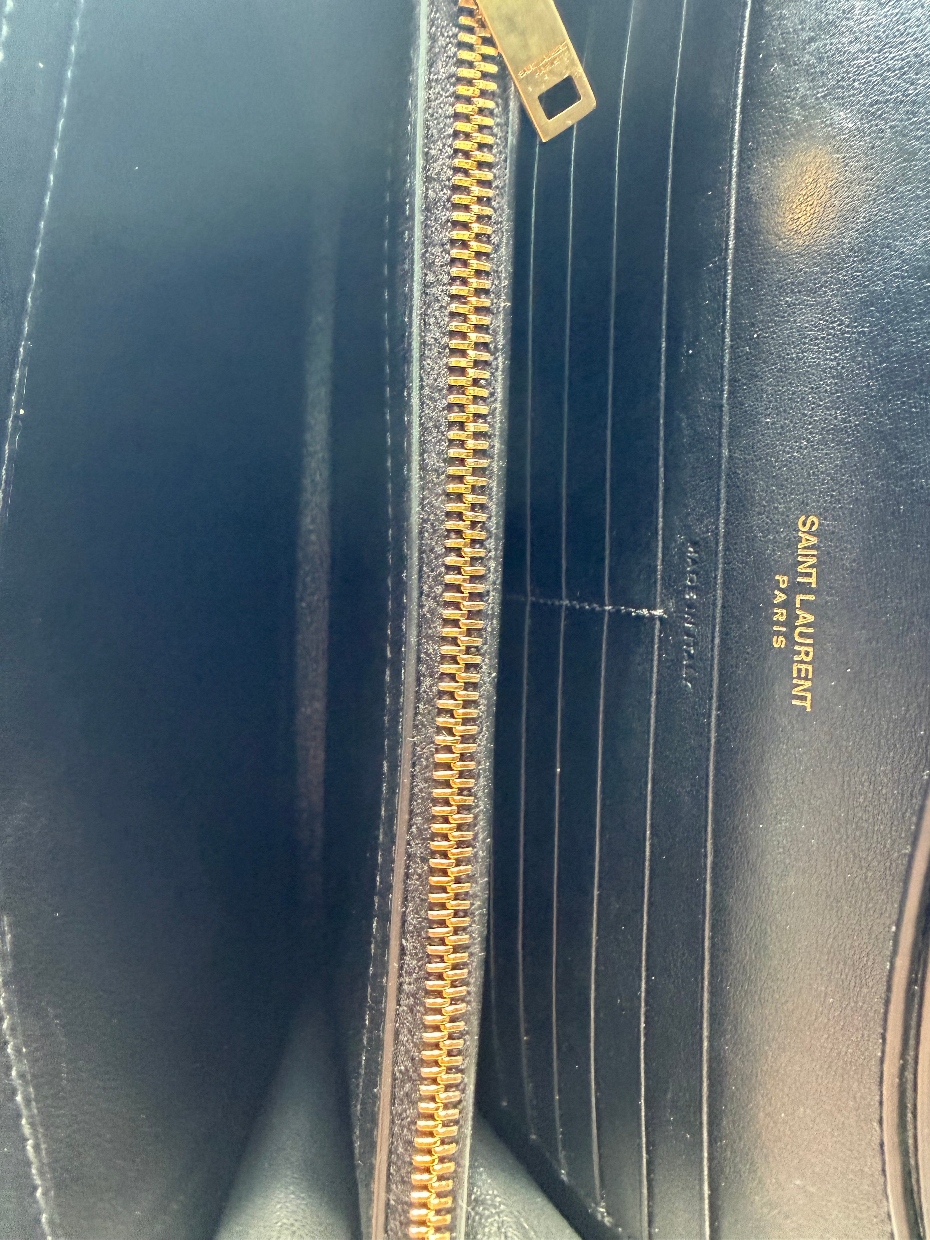 YSL Embossed Black Crossbody