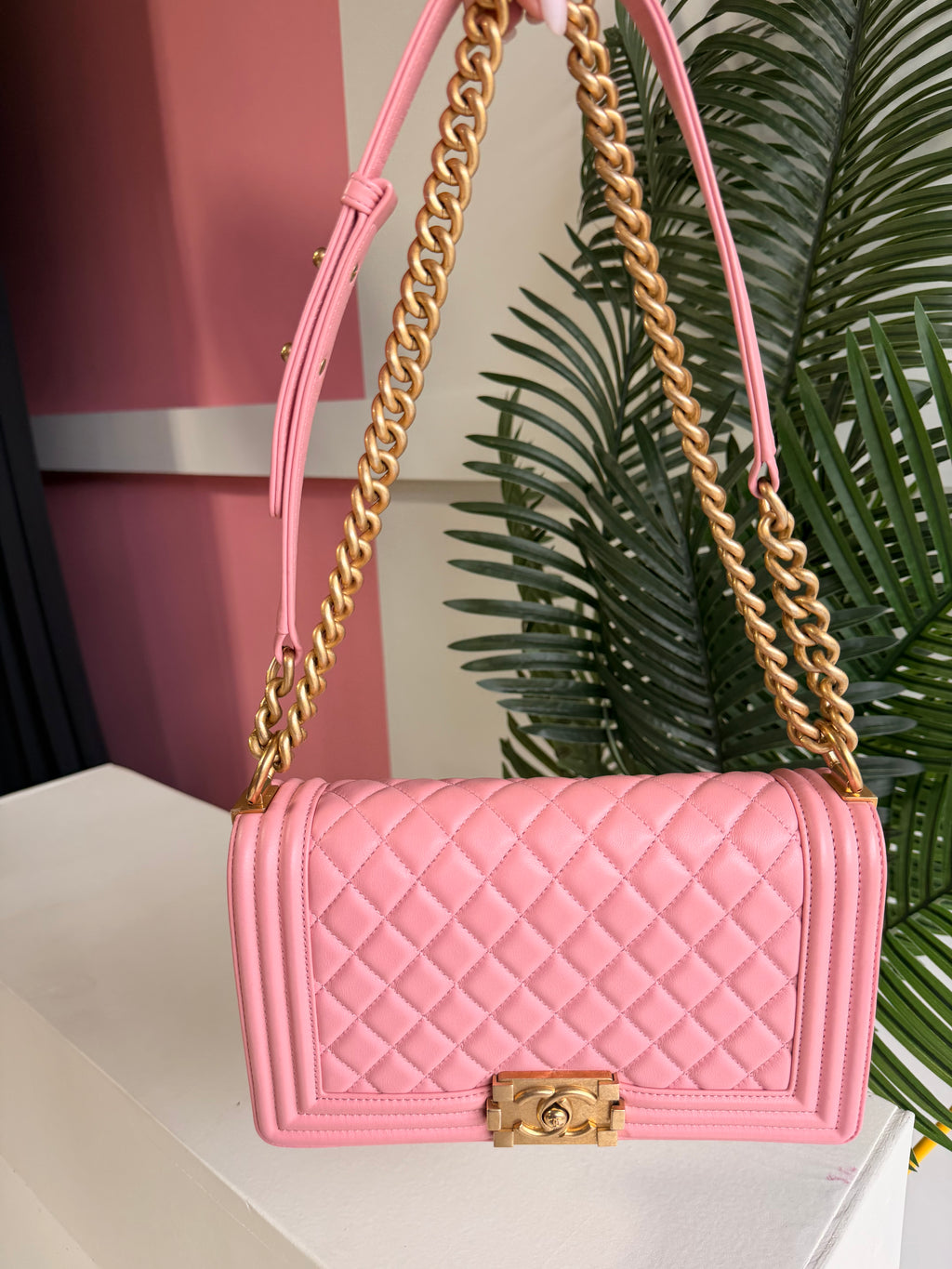 Chanel Boy Bag Medium Pink