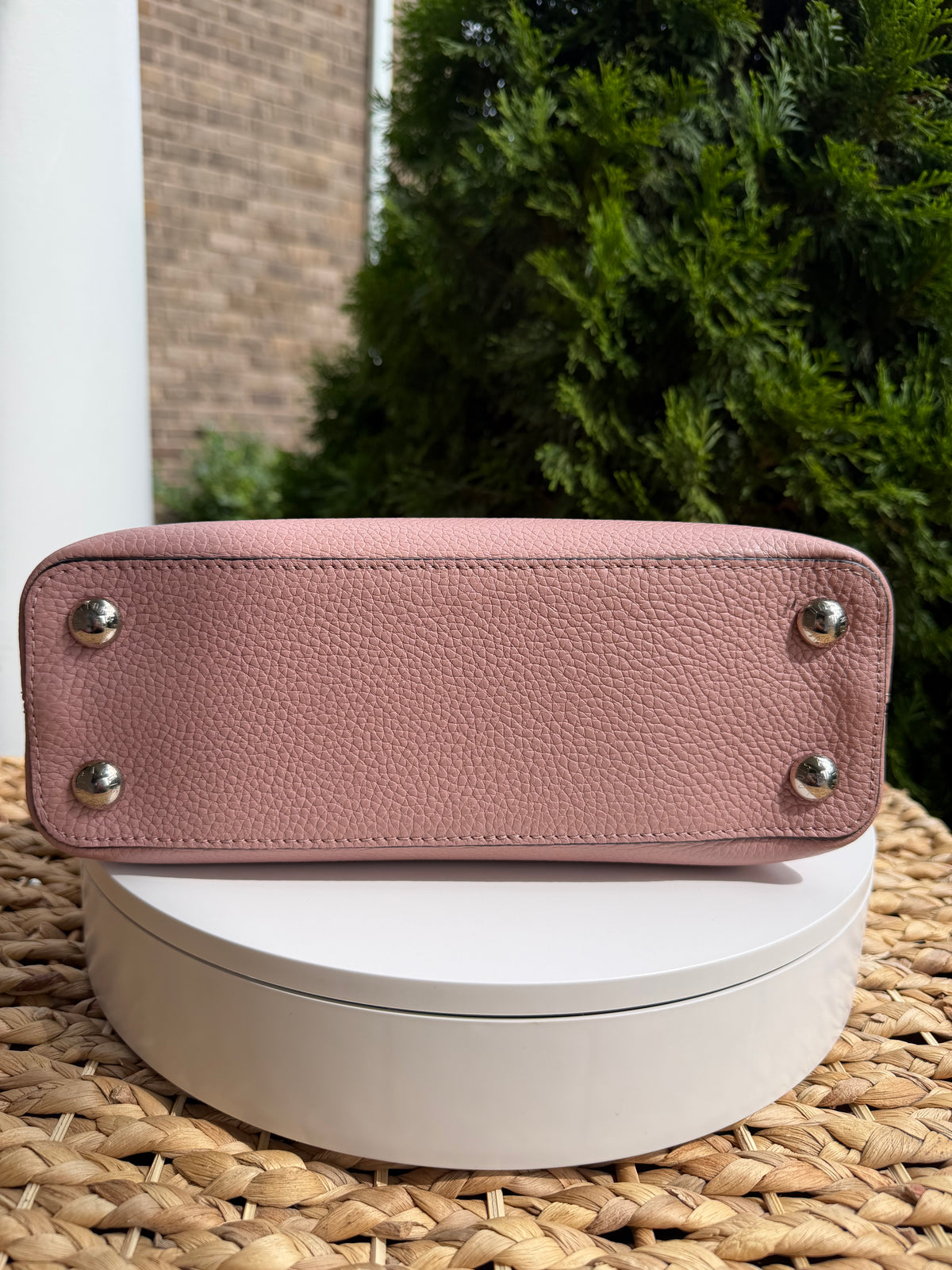 Louis Vuitton Capuchine BB Pink with Twilly