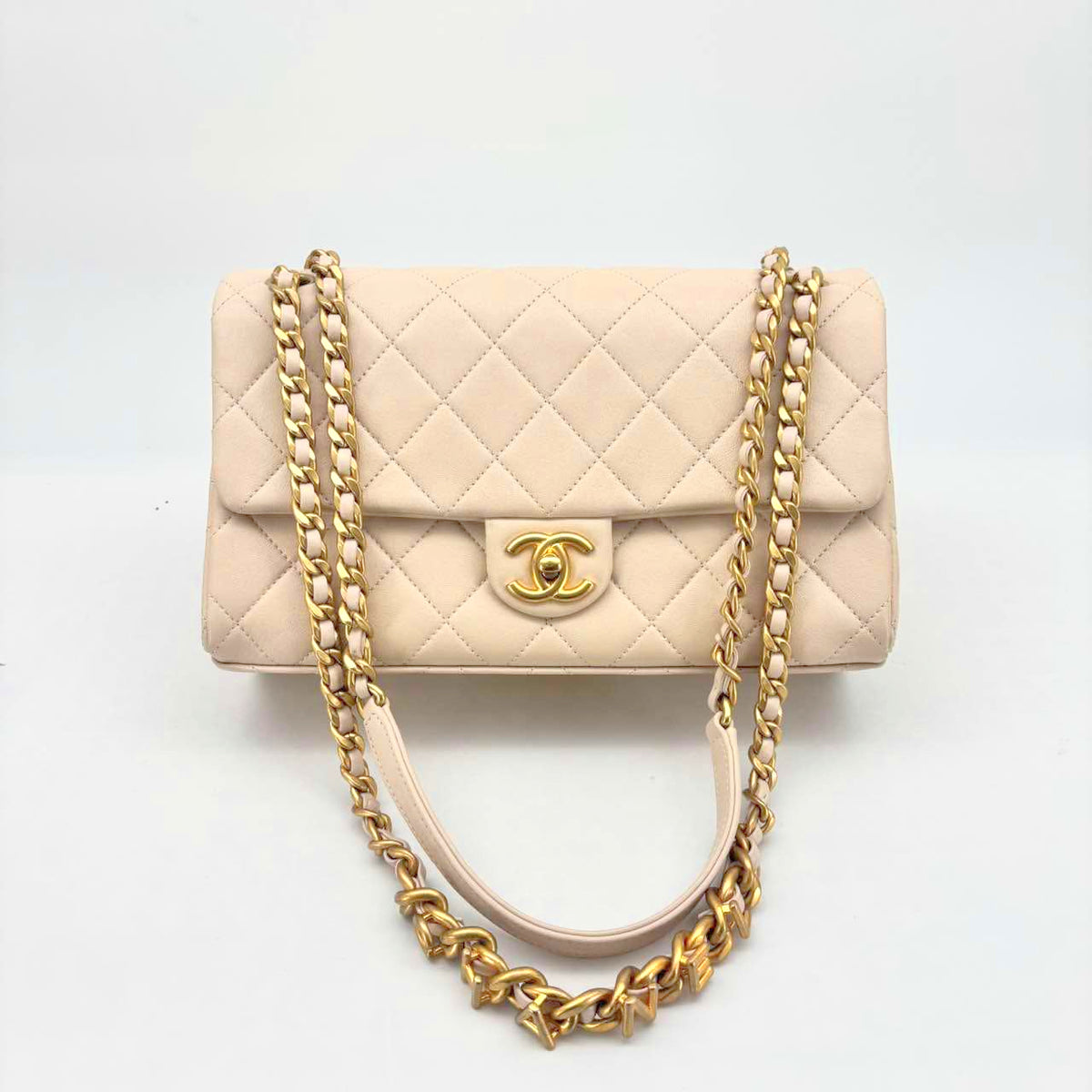 Chanel Beige Microchipped Crossbody
