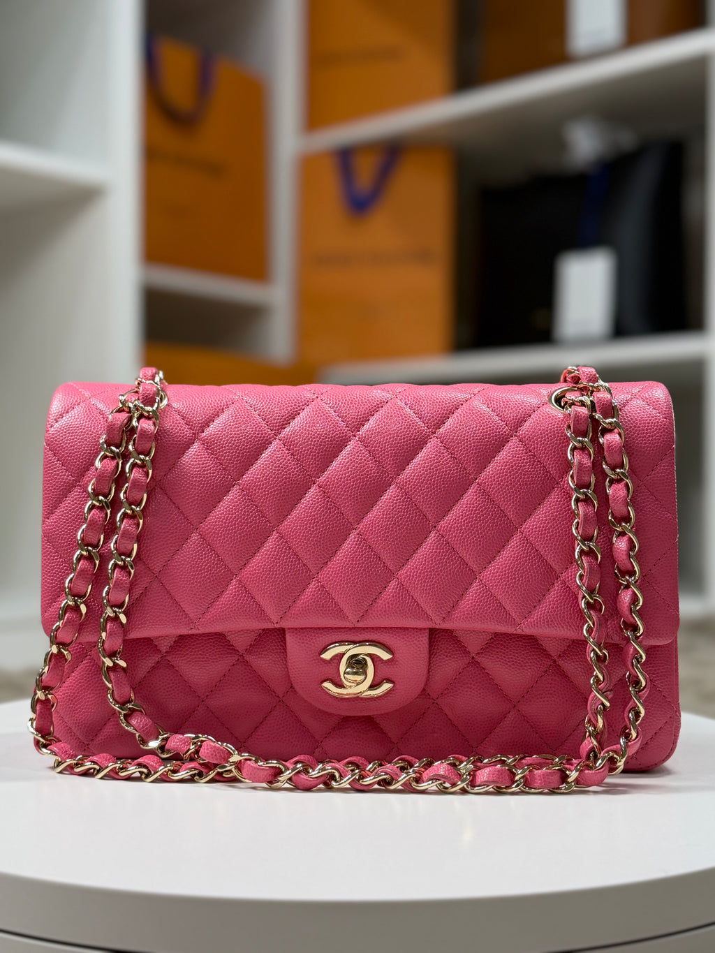 Chanel Medium Double Flap Caviar