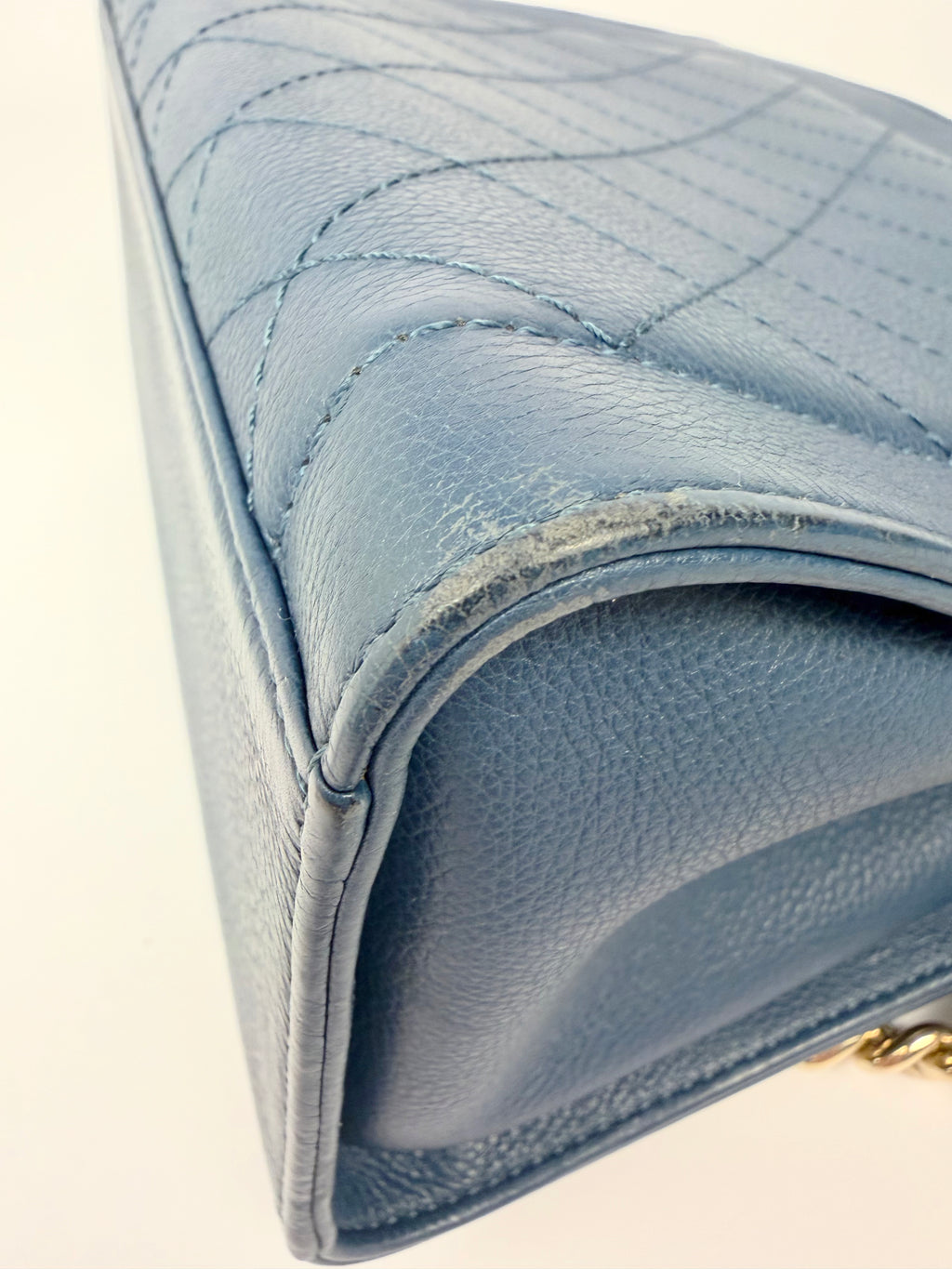 Chanel Blue Shopper Tote Crossbody