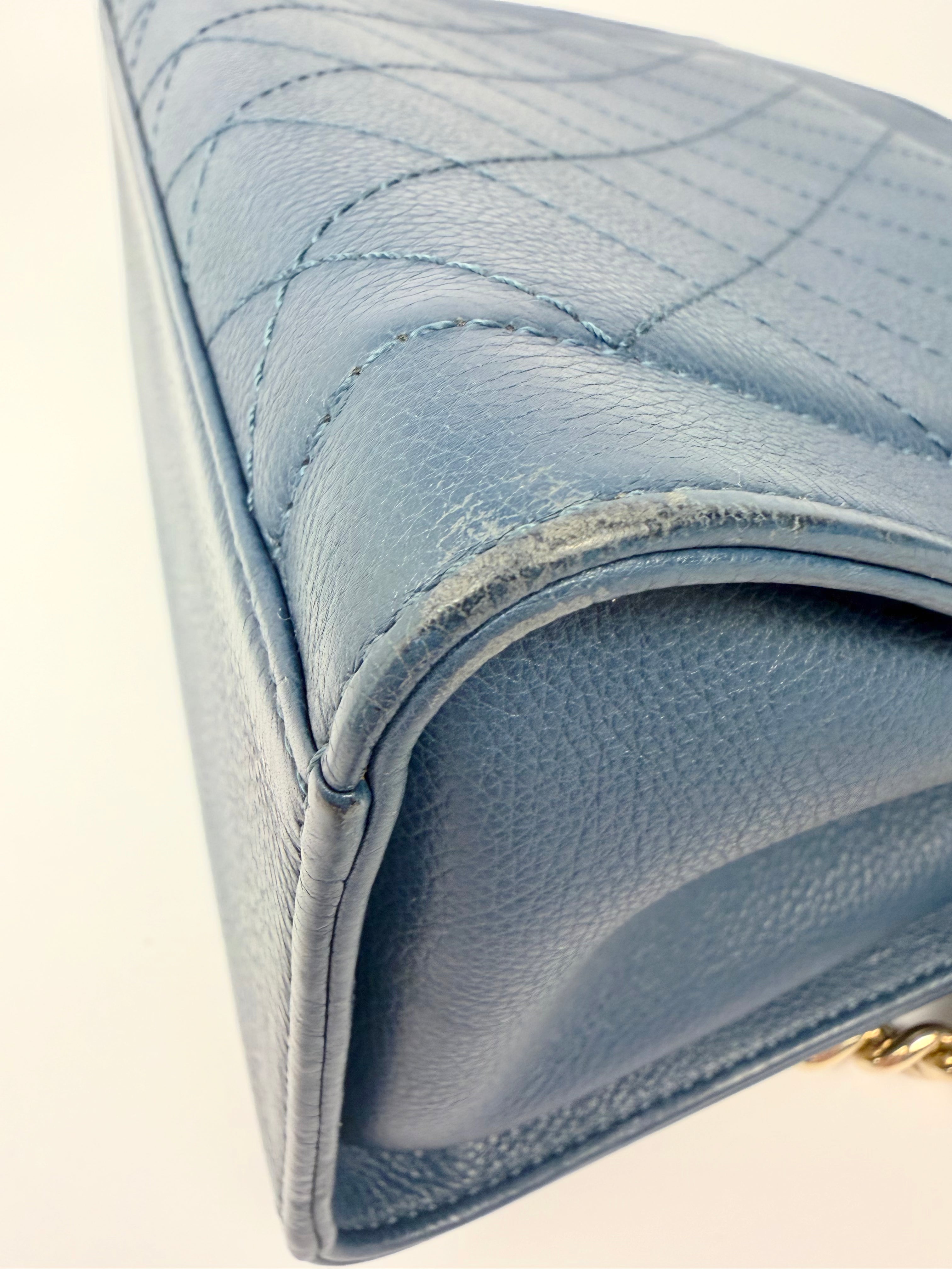 Chanel Blue Shopper Tote Crossbody