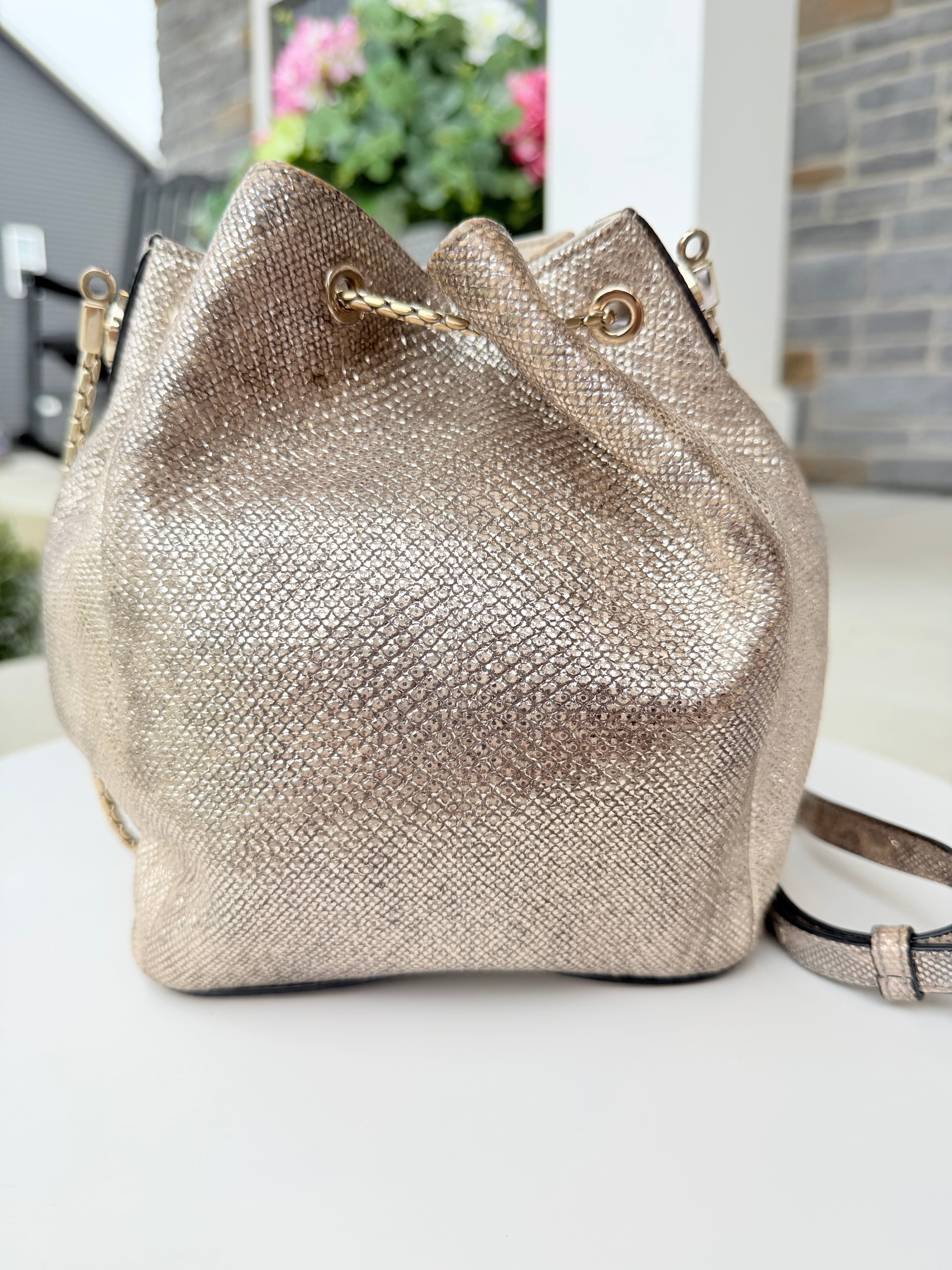 Bvlgari Bucket Bag Metallic