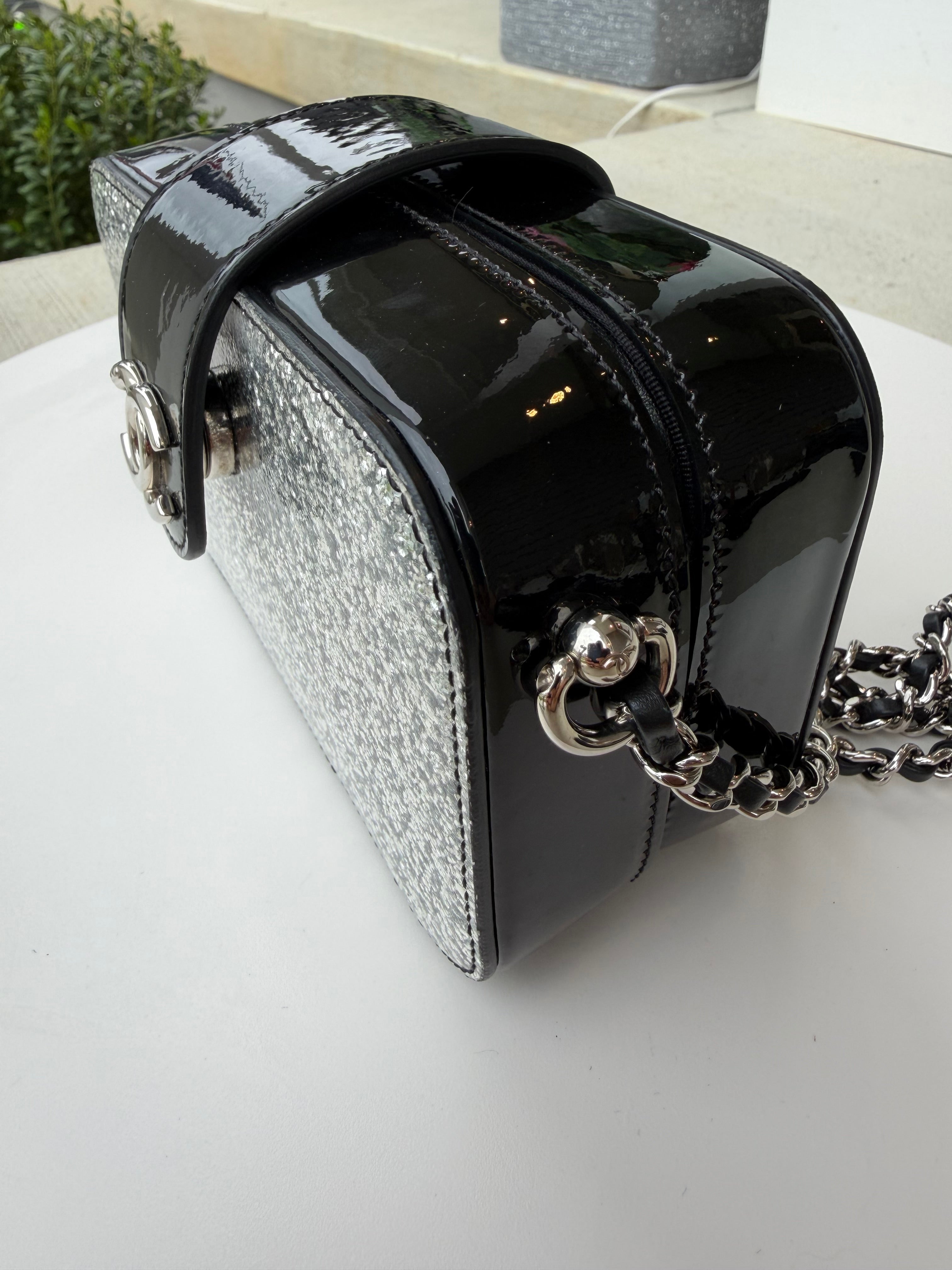 Chanel Crossbody Patent Black