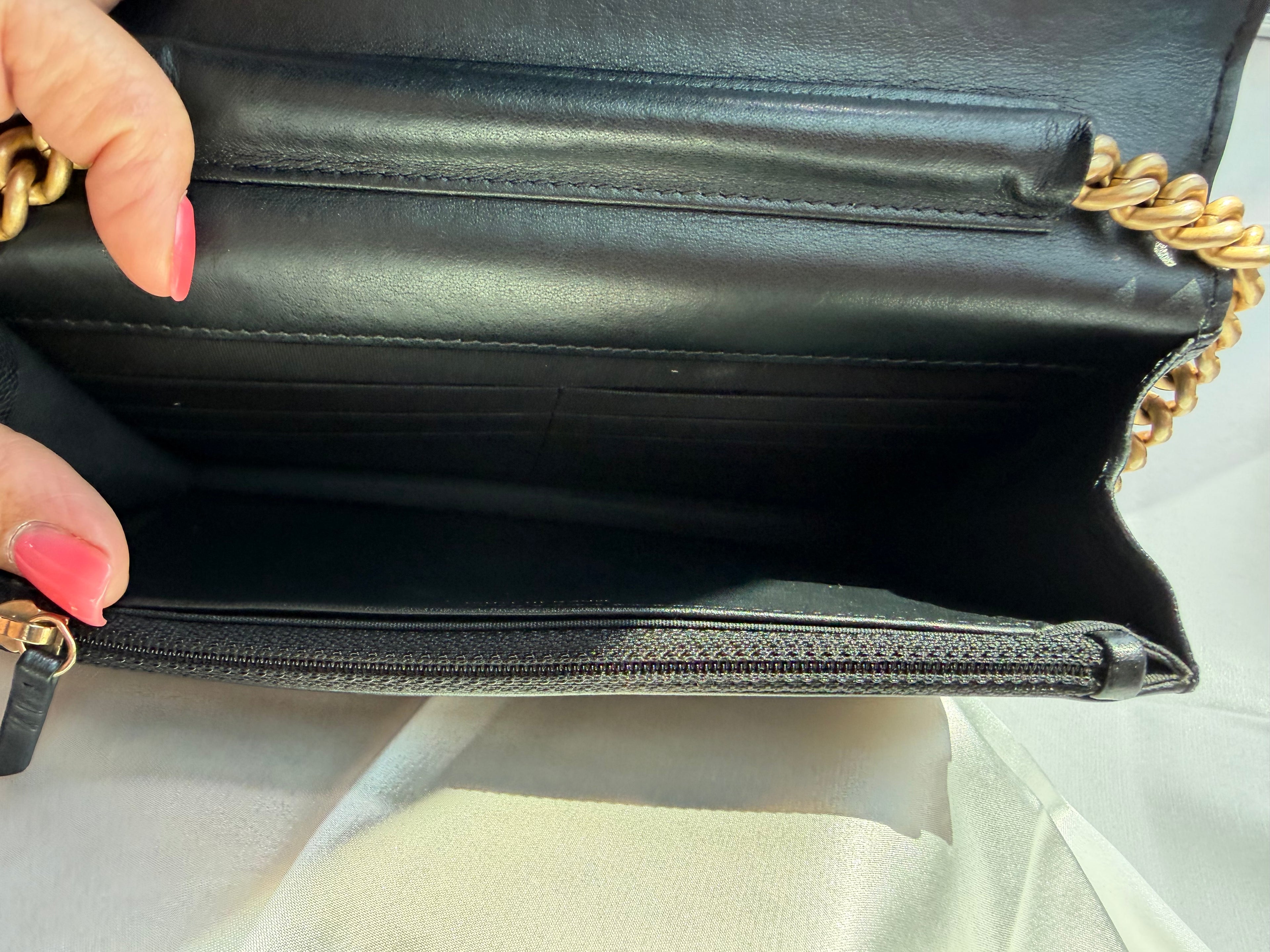 Chanel Boy Caviar Black WOC
