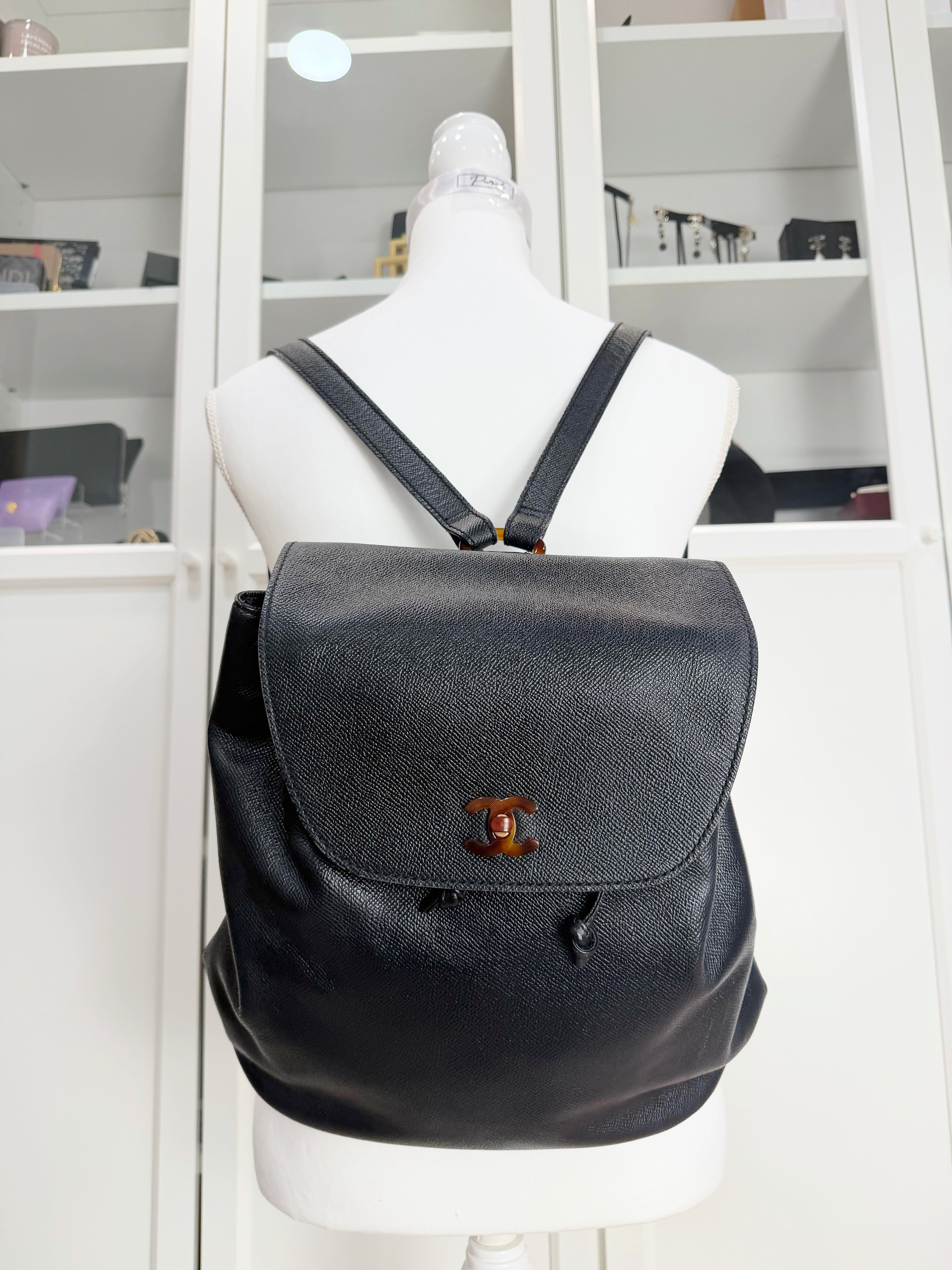 Chanel Caviar Black Backpack