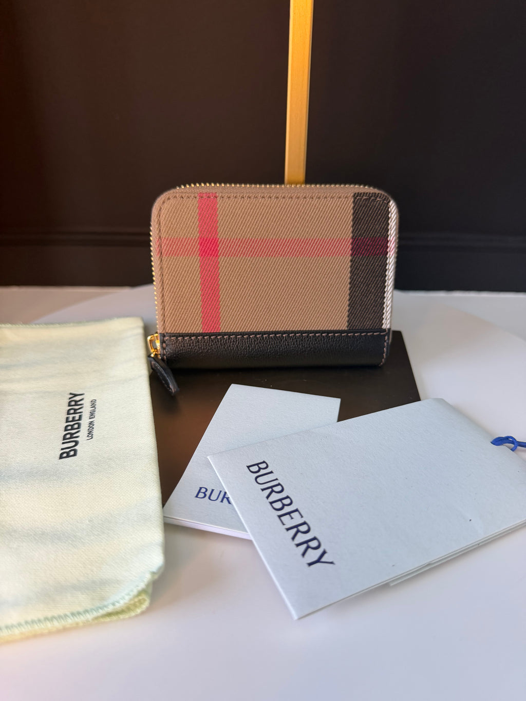 Burberry Compact Zip New with Tags