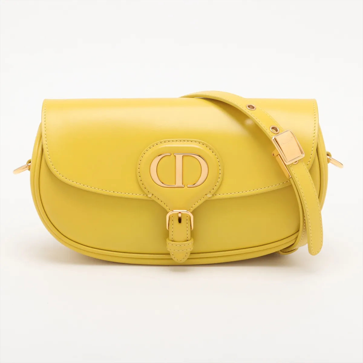 Christian Dior Bobby East West Leather Shoulder bag Yellow