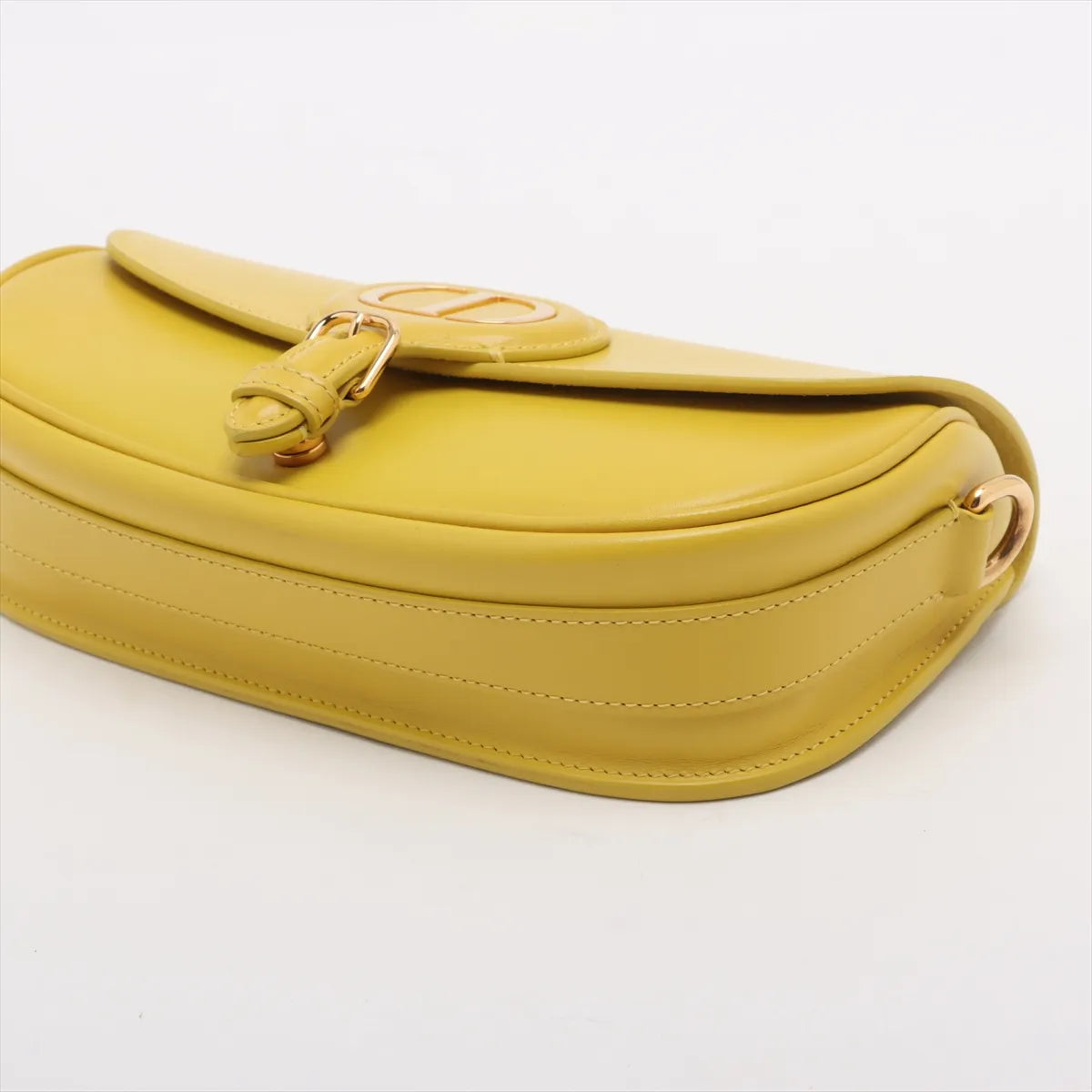 Christian Dior Bobby East West Leather Shoulder bag Yellow