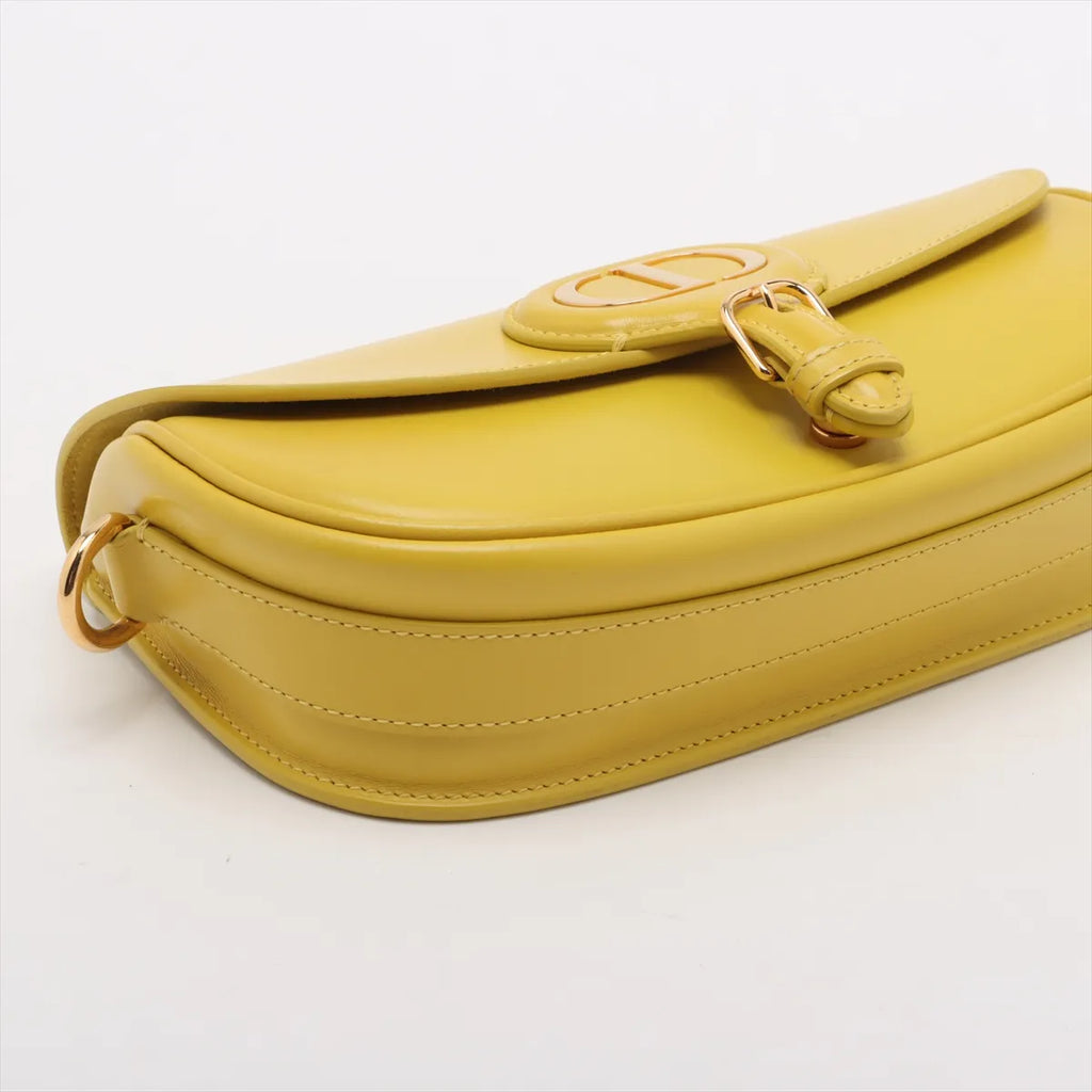Christian Dior Bobby East West Leather Shoulder bag Yellow