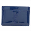 Yves Saint-Laurent Patent Leather Card Case Blue