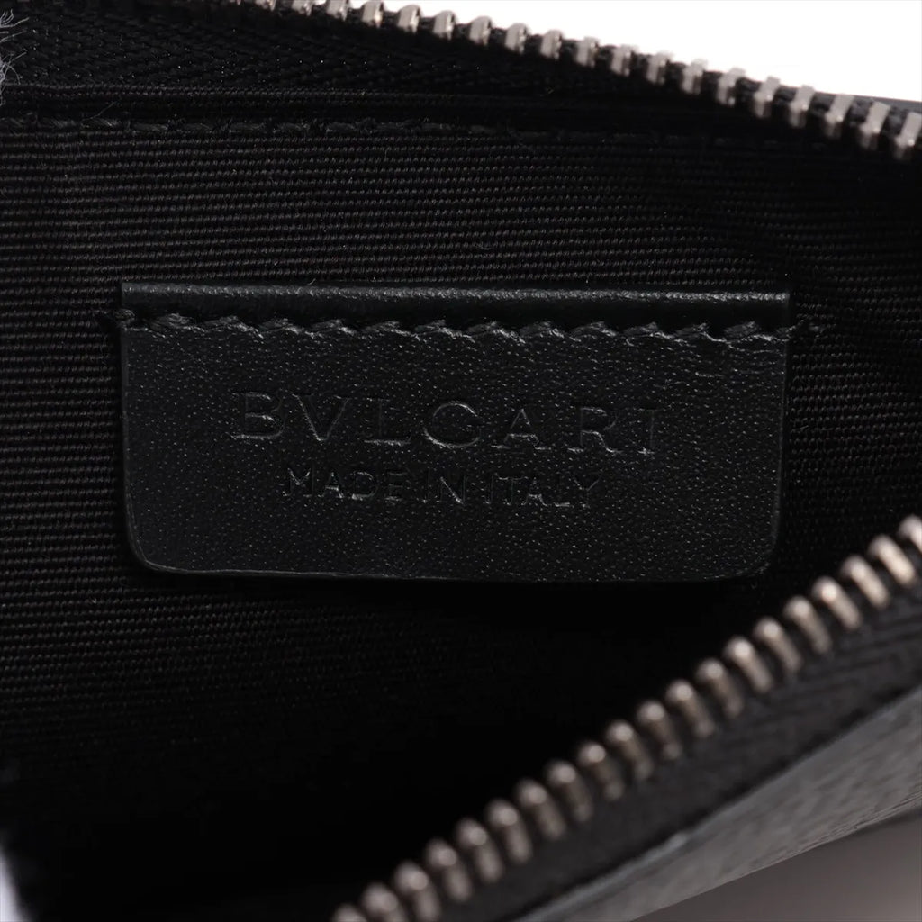 Bvlgari Leather Coin Purse Black