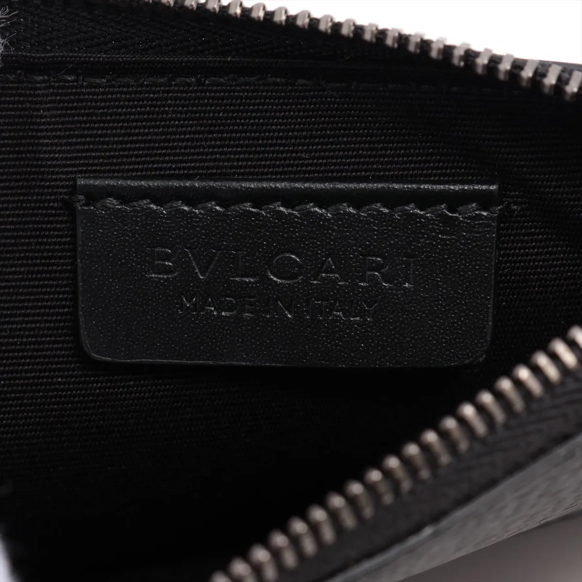 Bvlgari Leather Coin Purse Black