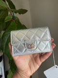 Chanel Silver Compact Wallet
