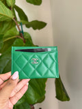 Chanel Green Card Holder